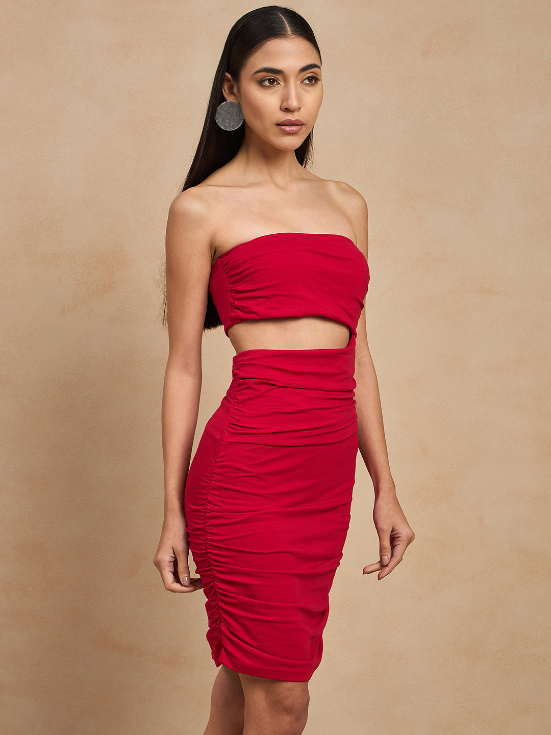 Cut Out Mini Dress Color Capital Cut Out Mini Dress Color Capital