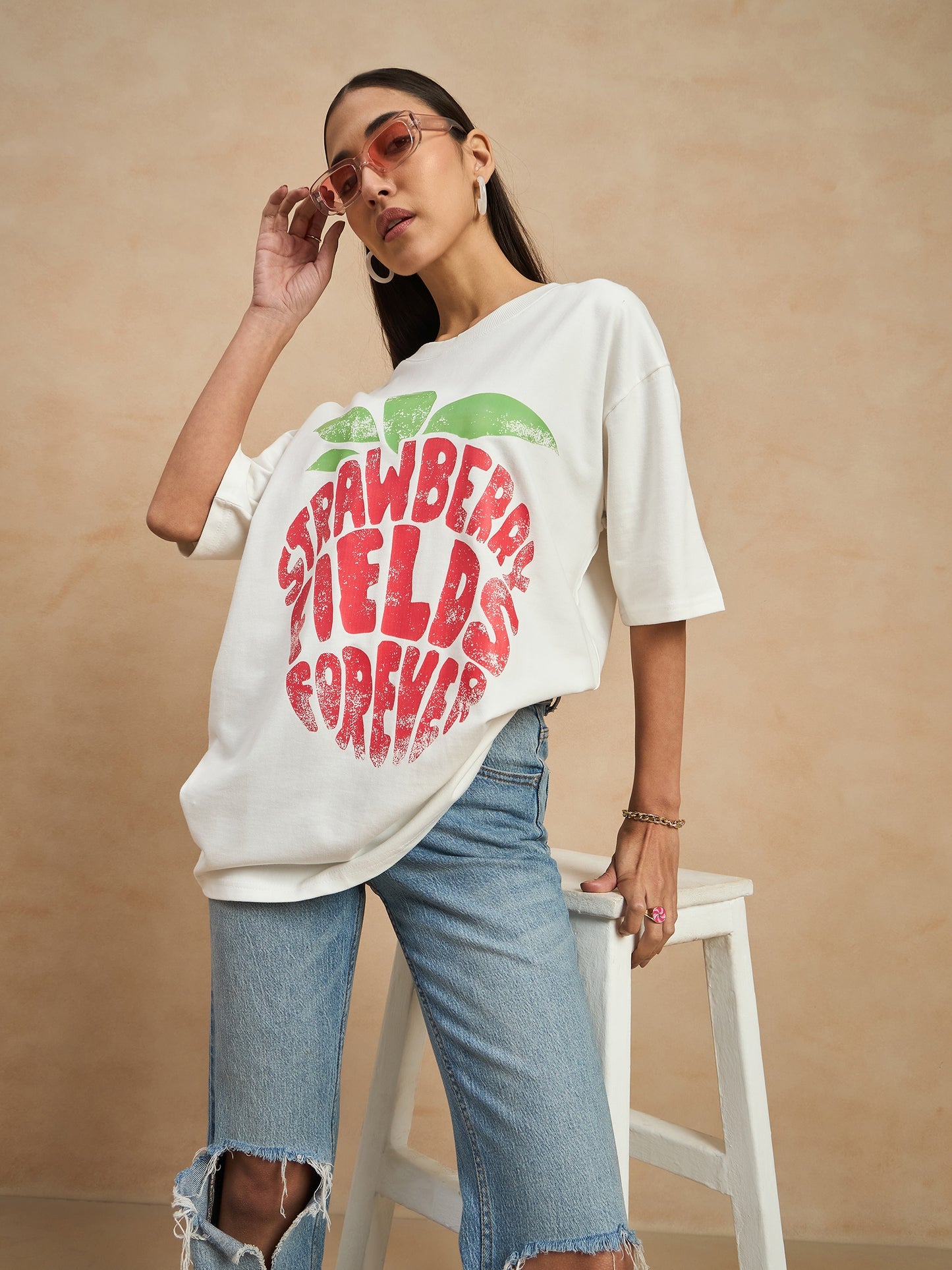 Graphic Drop Shoulder Tee