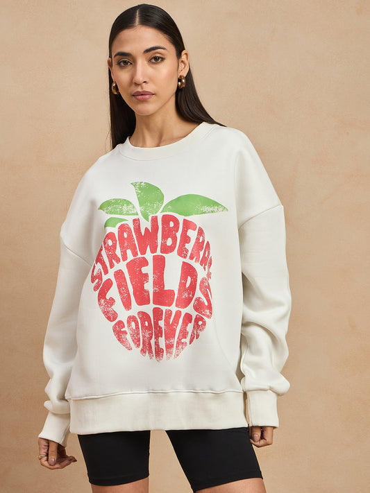 Graphic Drop Shoulder Sweatshirt