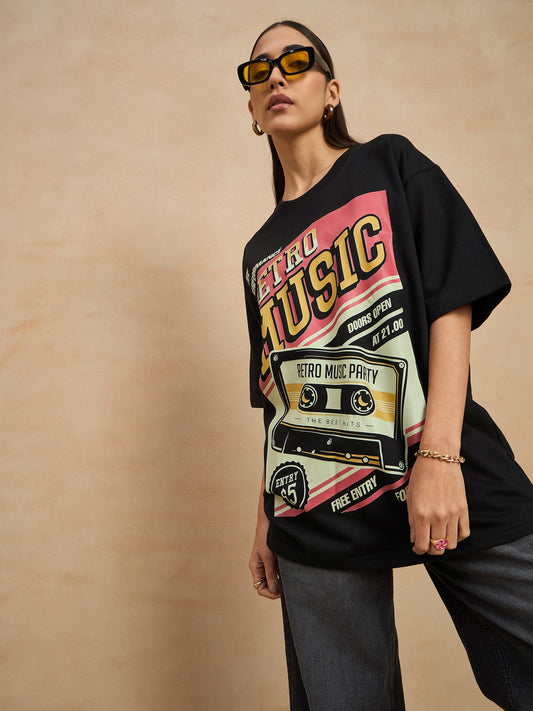 Graphic Drop Shoulder Tee