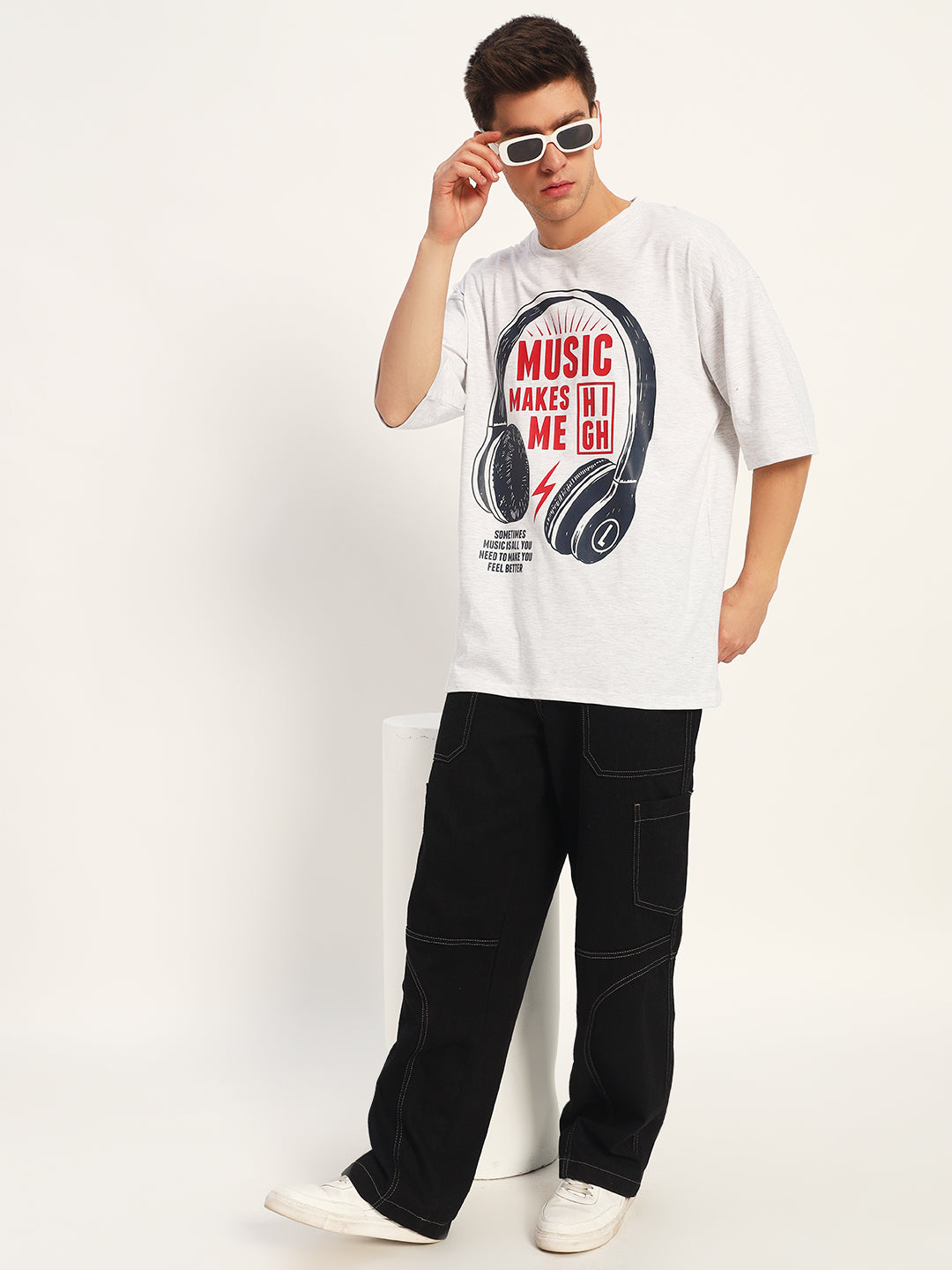 Graphic Drop Shoulder Tee