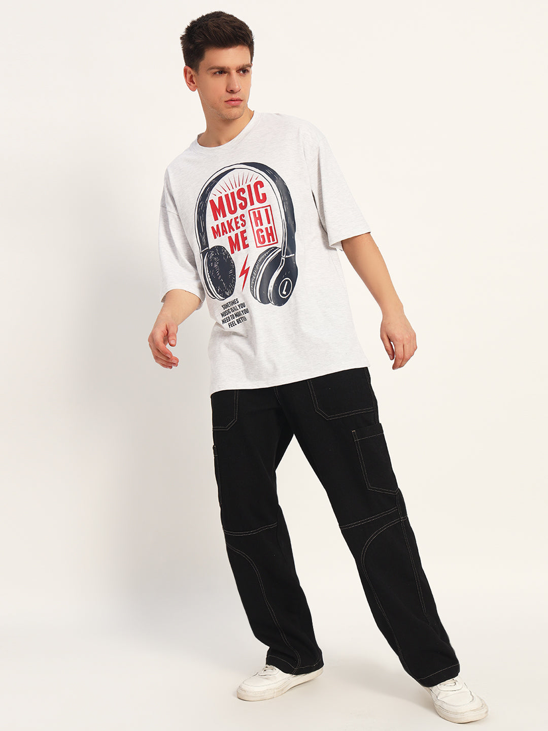 Graphic Drop Shoulder Tee