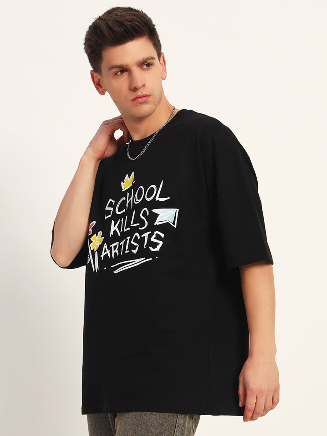 Graphic Drop Shoulder Tee