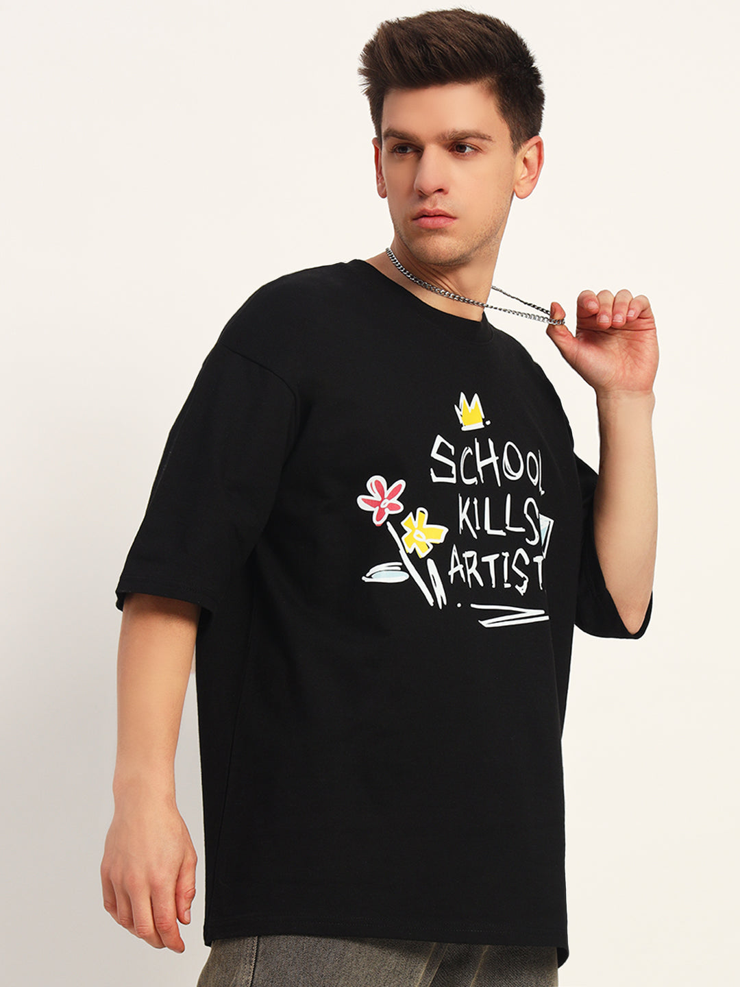 Graphic Drop Shoulder Tee
