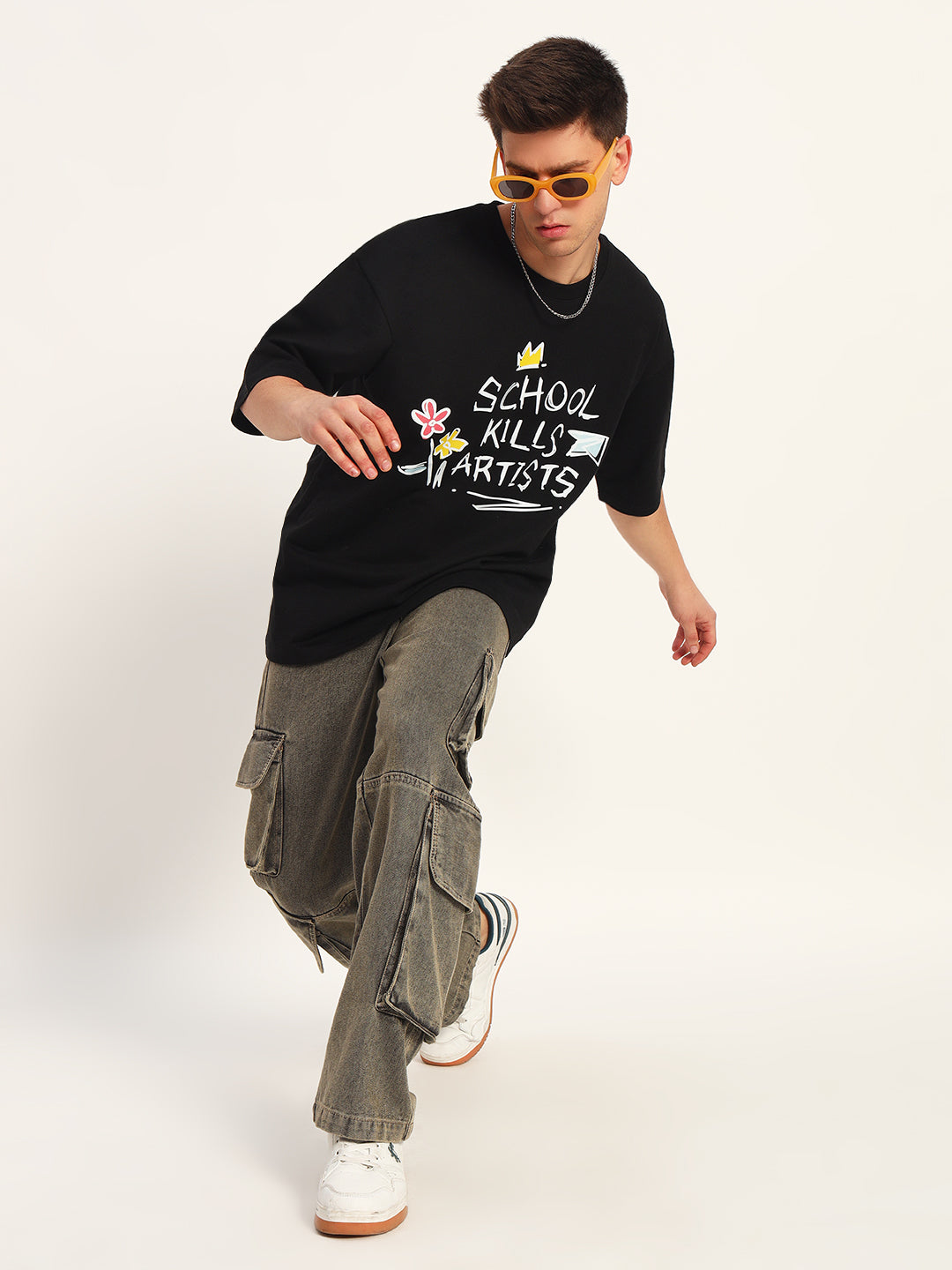 Graphic Drop Shoulder Tee