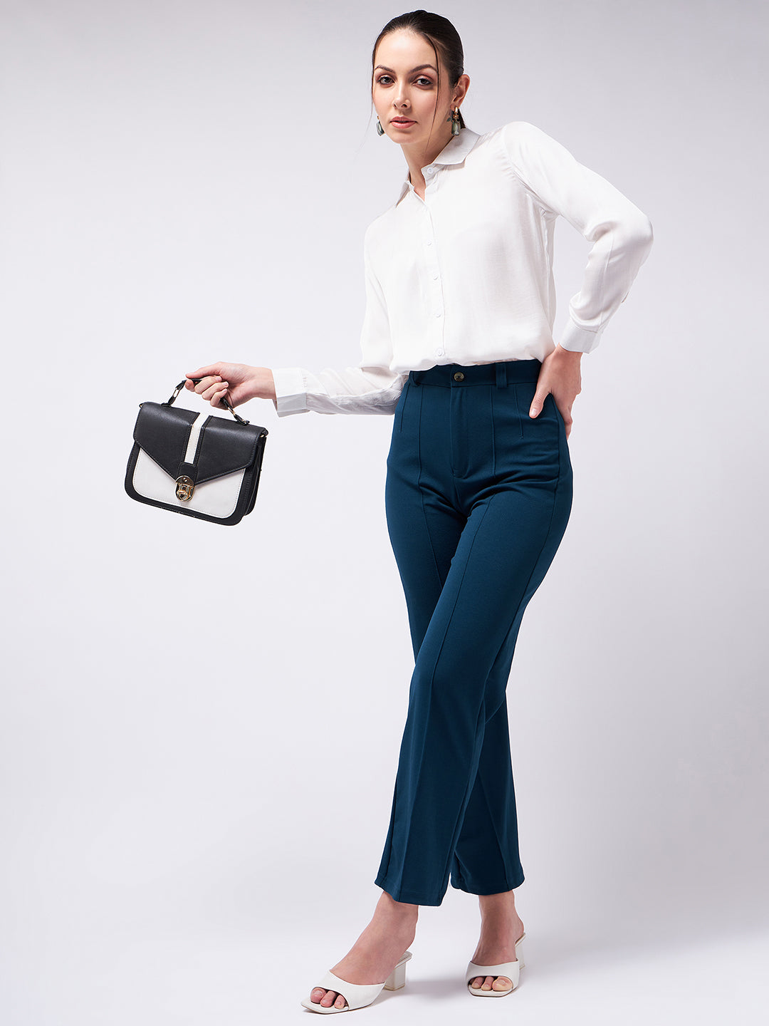 White Satin Shirt