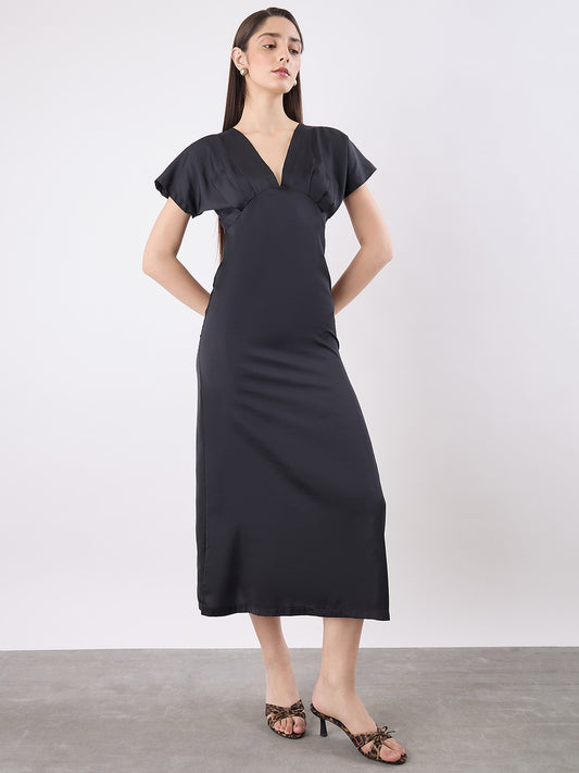 Satin Wrap Midi