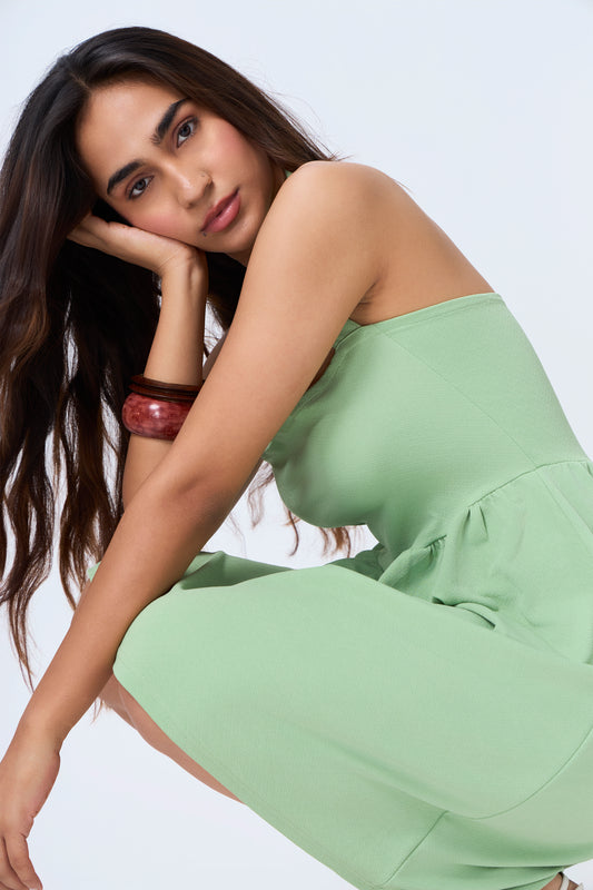 Solid Halter Midi