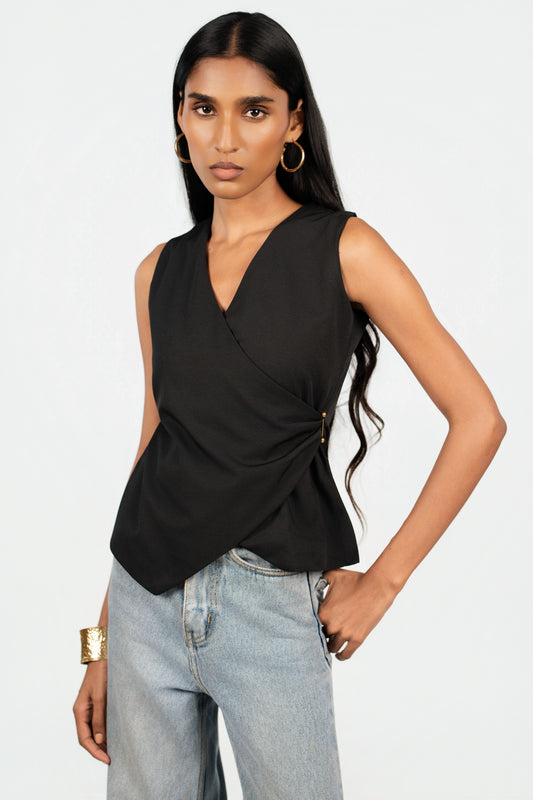 Textured Clasp Top