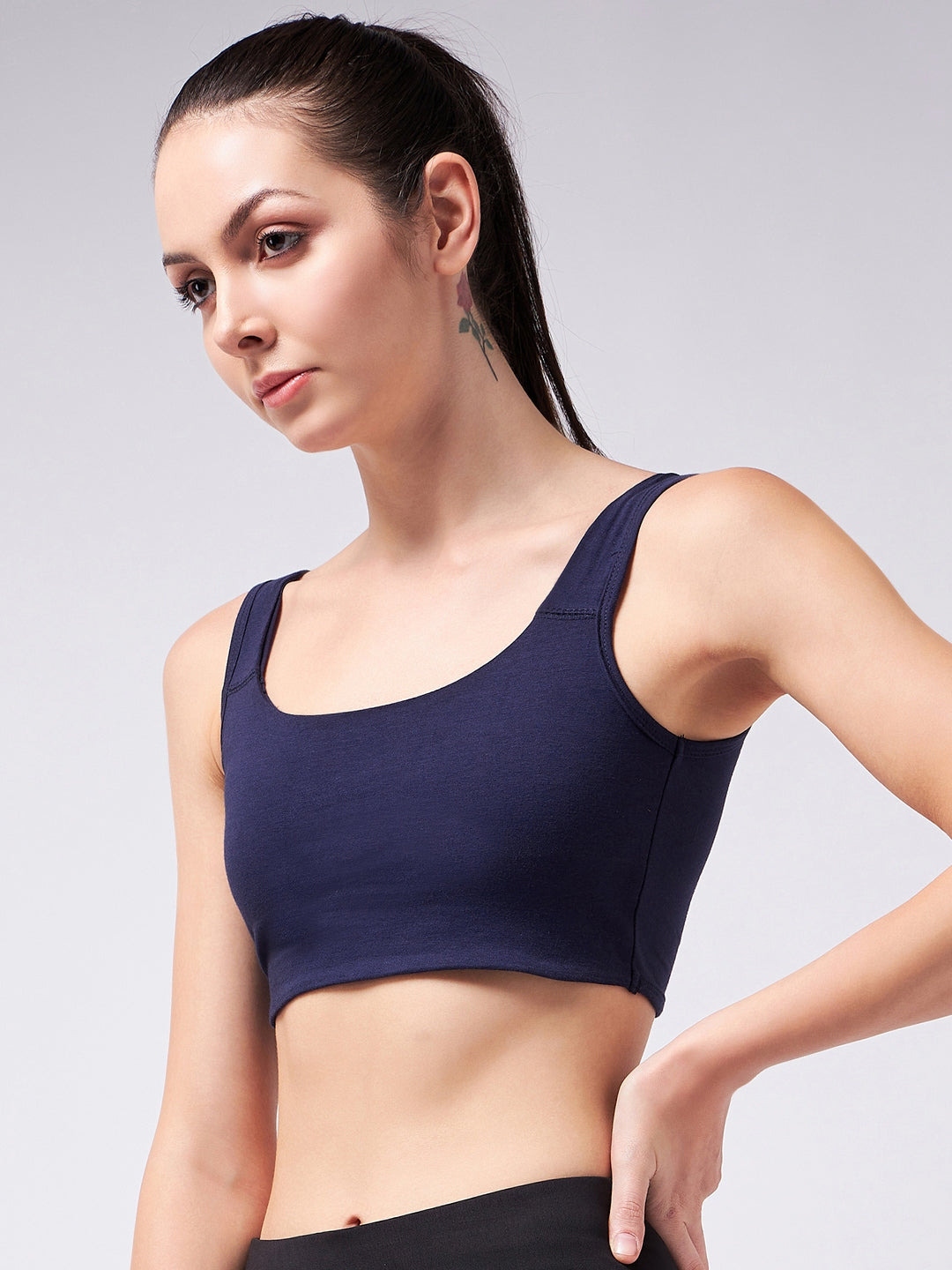 Navy Bralette Top