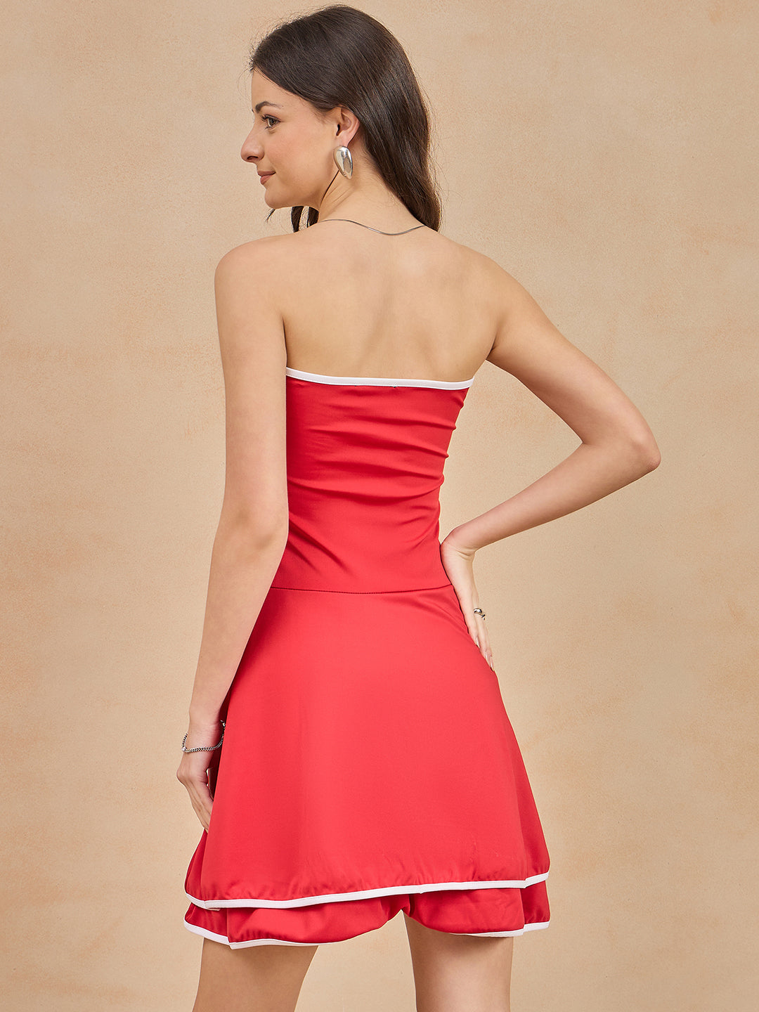 Contrast Binding Dress