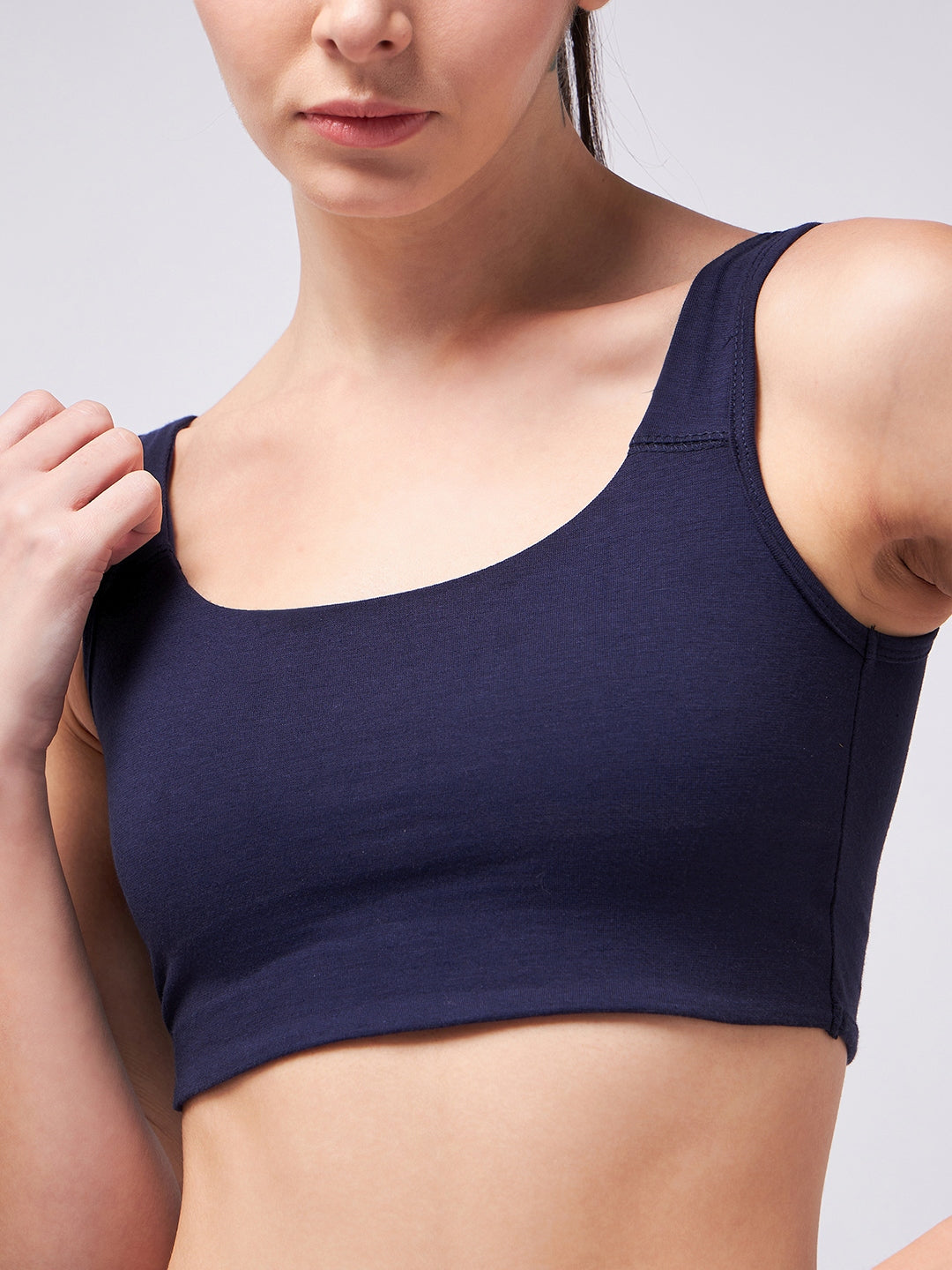 Navy Bralette Top