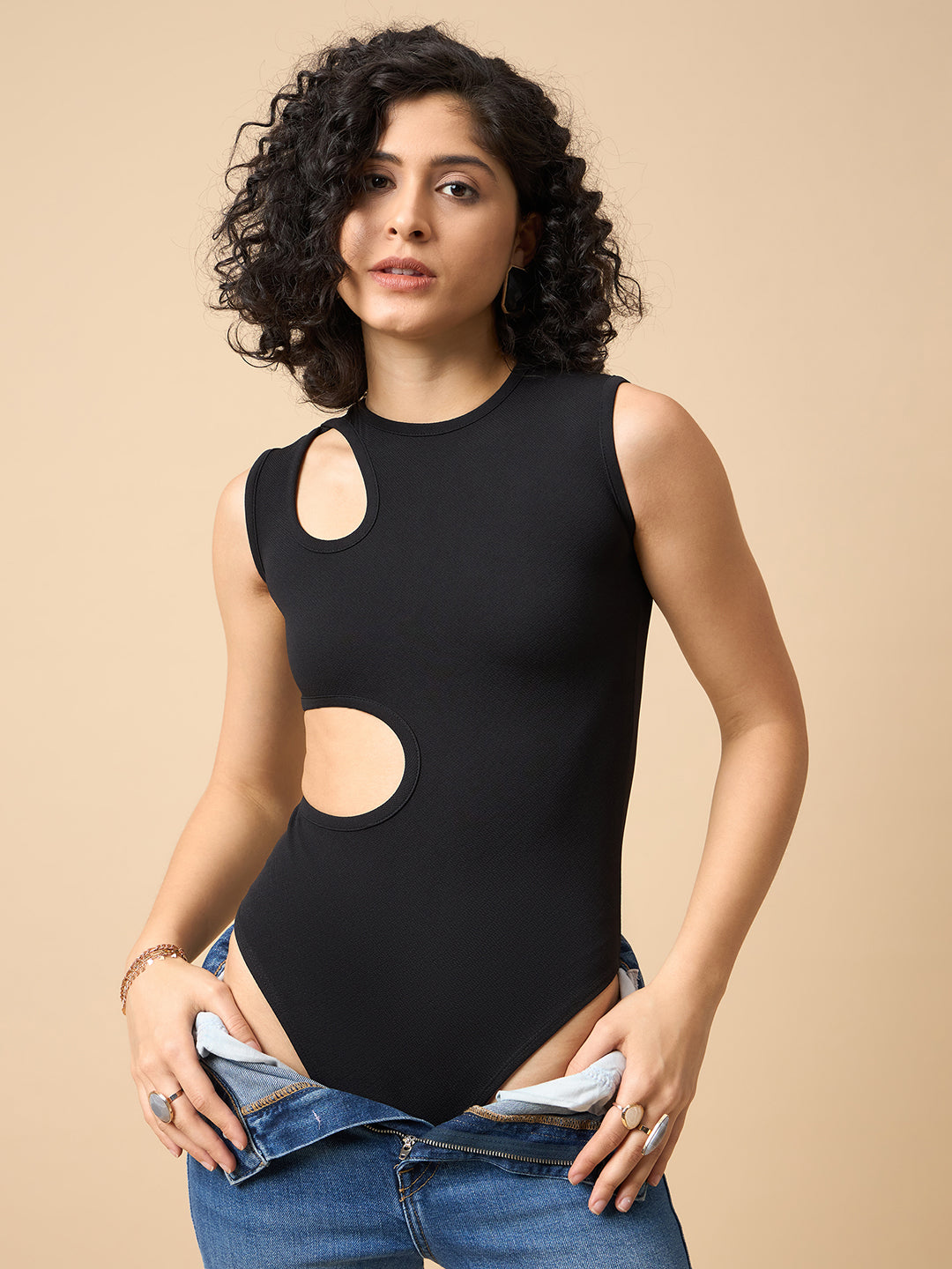 Cut Out Detail Bodysuit
