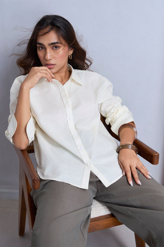 Relaxed Fit Linen Shirt