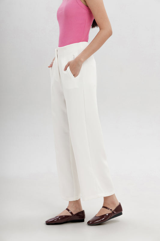 Relaxed Wide Leg Trousers