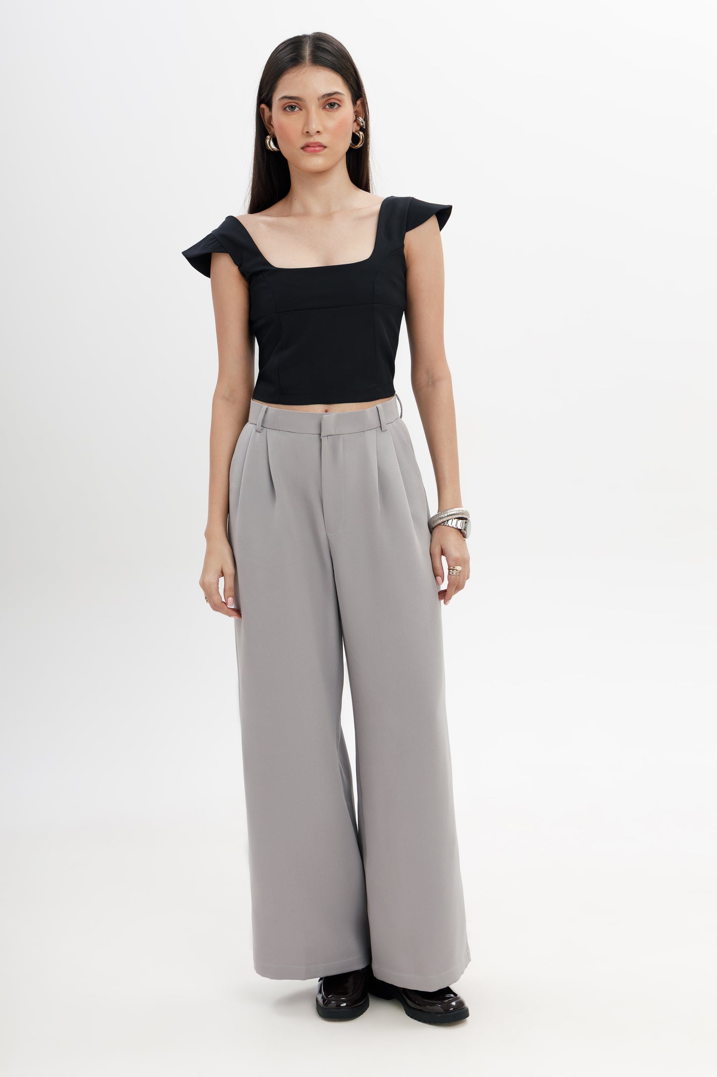 Cap-Sleeve Fitted Top