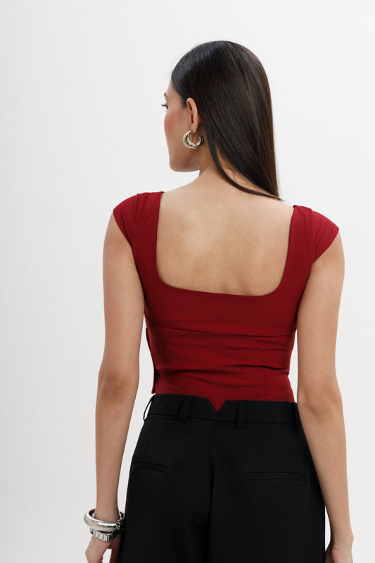 High Waist Flared Trousers