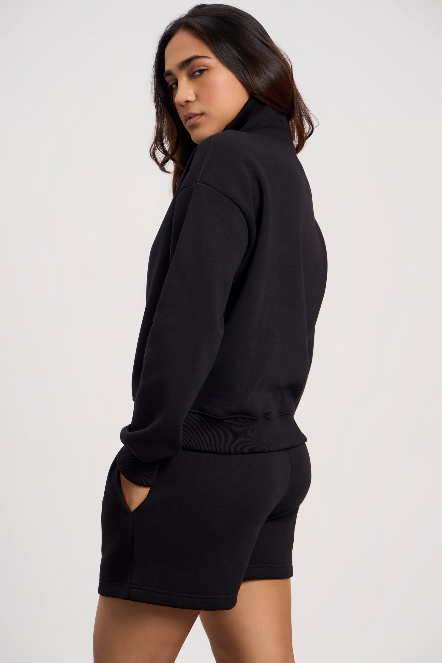 Oversized Zip-Top Sweatshirt