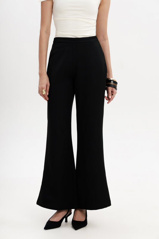 High Rise Bootcut Trousers