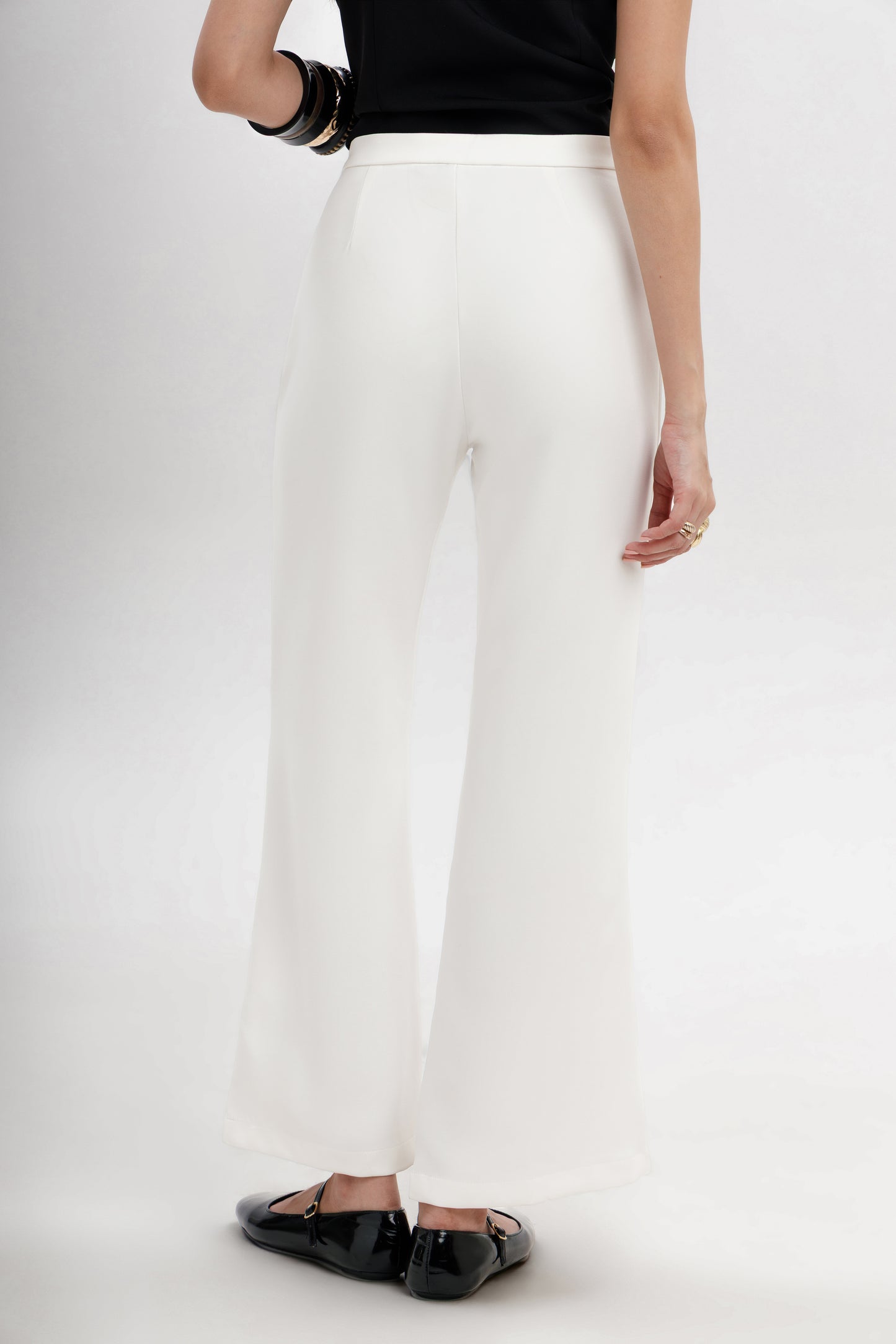 High Rise Bootcut Trousers