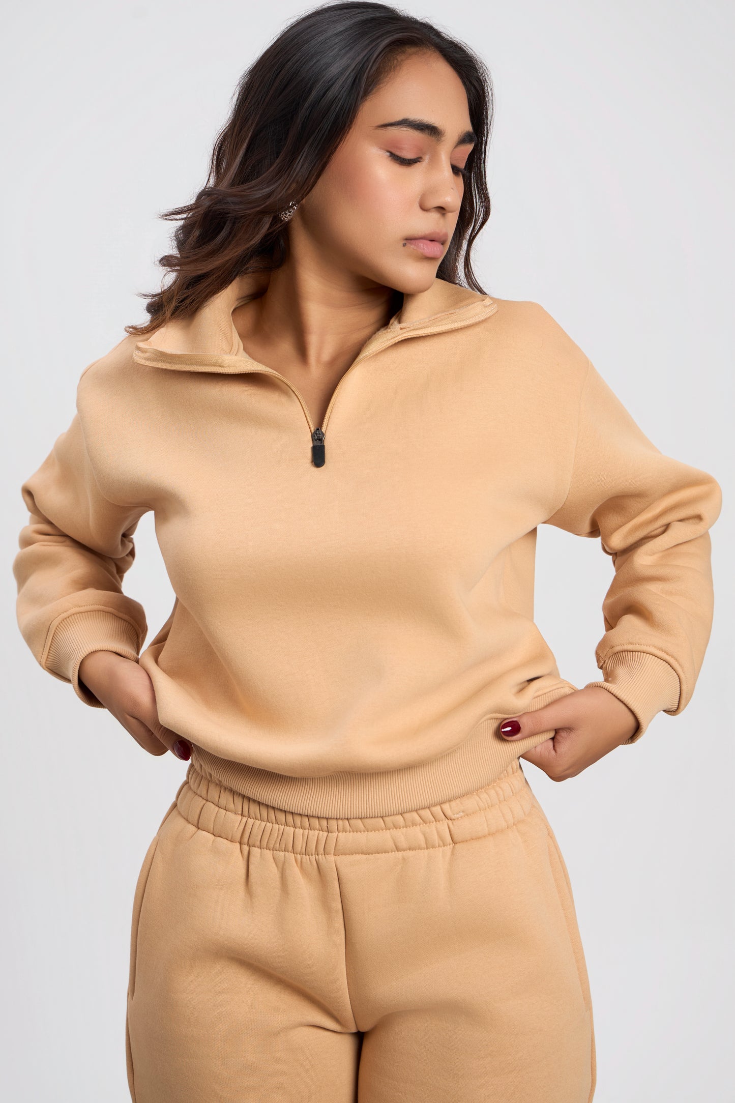 Oversized Zip-Top Sweatshirt