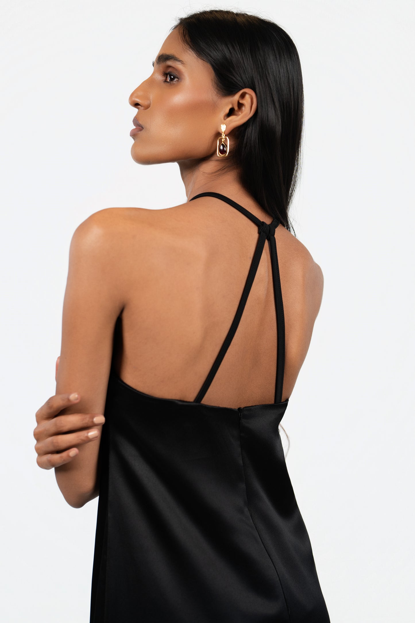 Satin Backless Midi