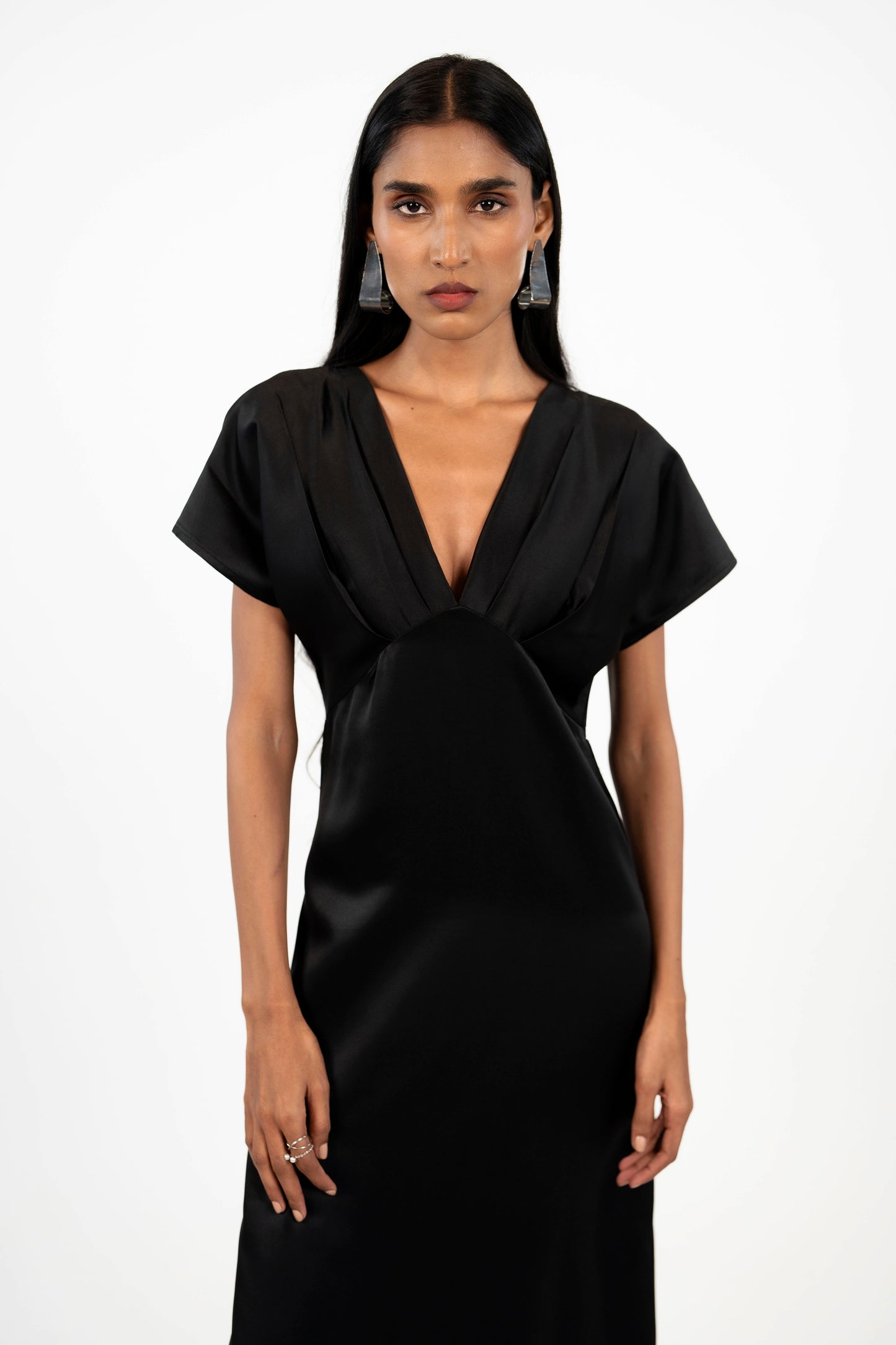 Satin Wrap Midi