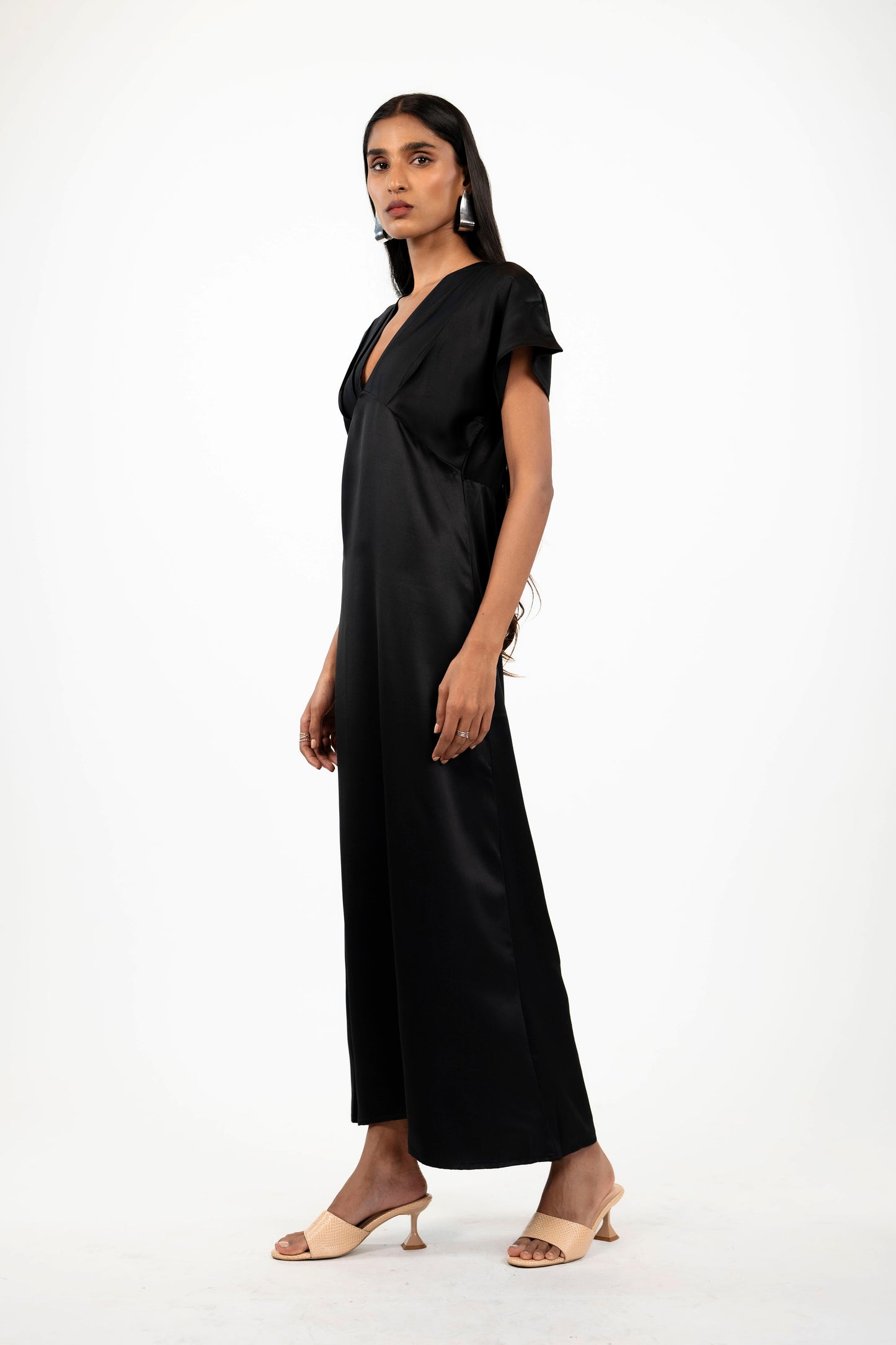 Satin Wrap Midi