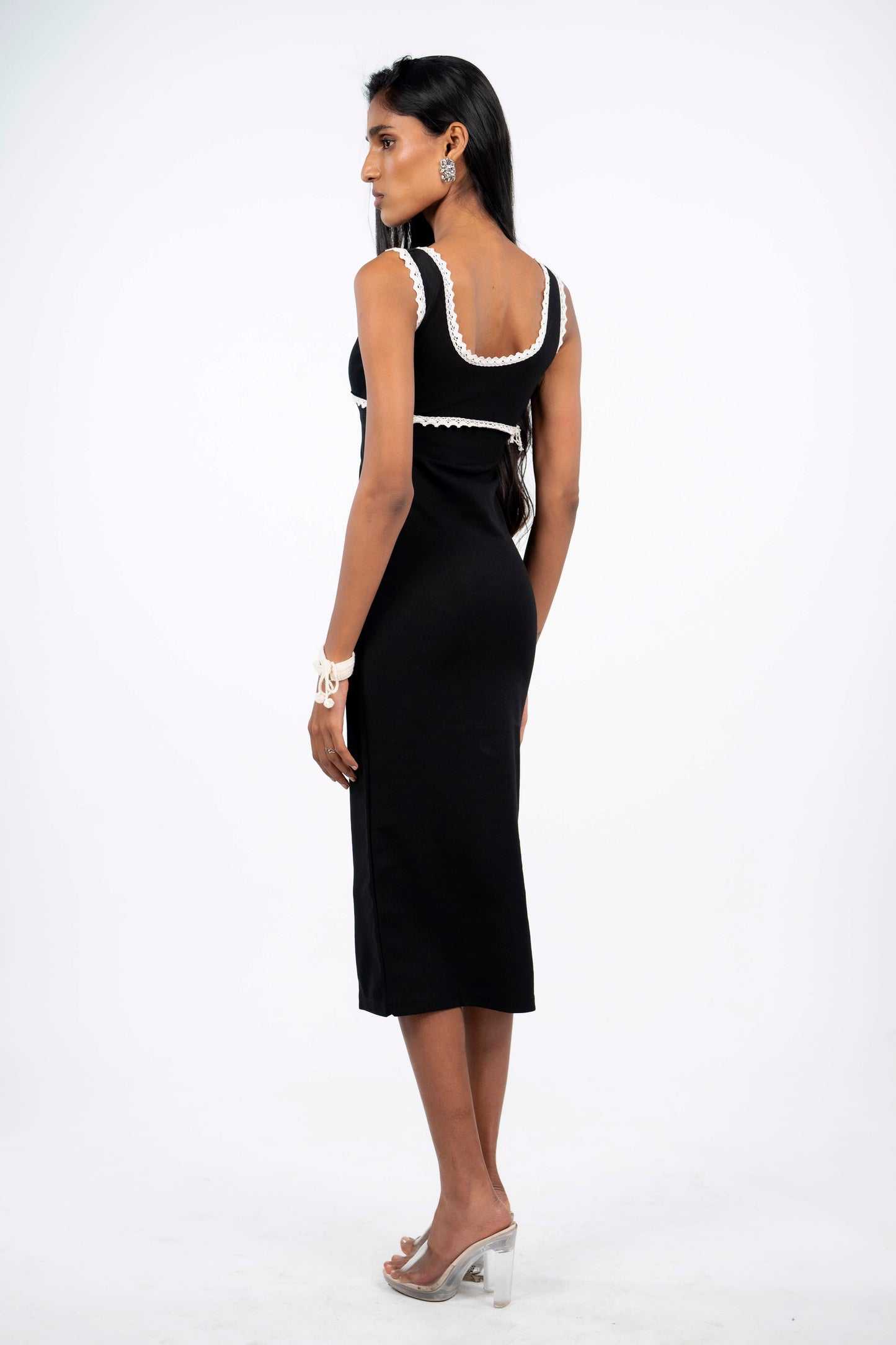 Lace Trimmed Midi
