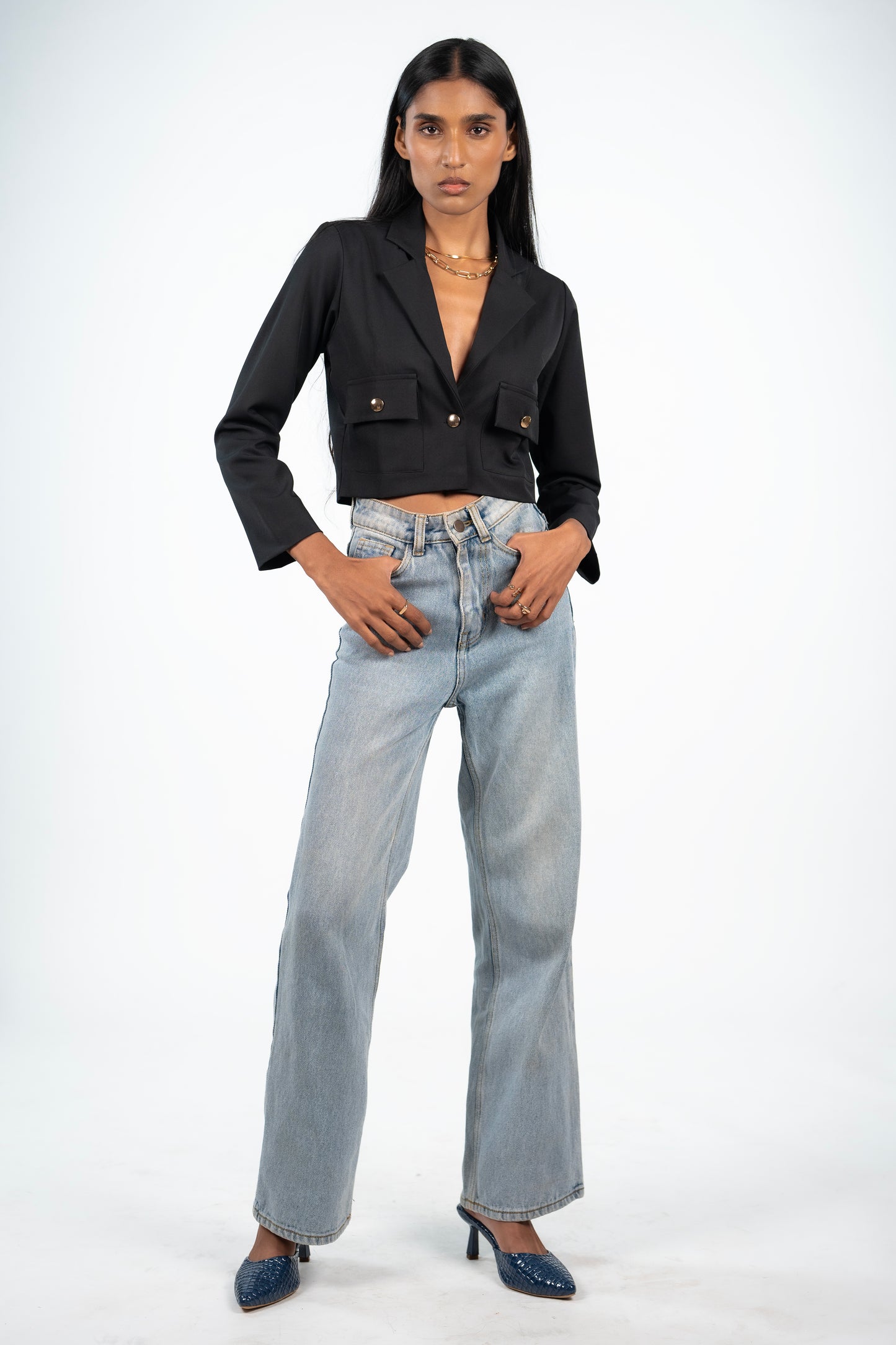 Cropped Blazer