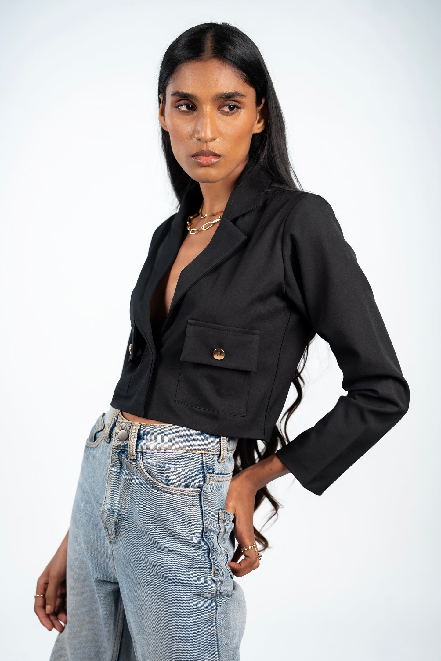 Cropped Blazer