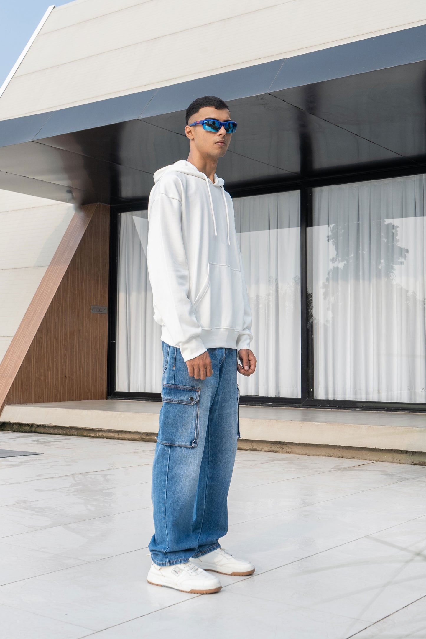 White Oversized Hoodie