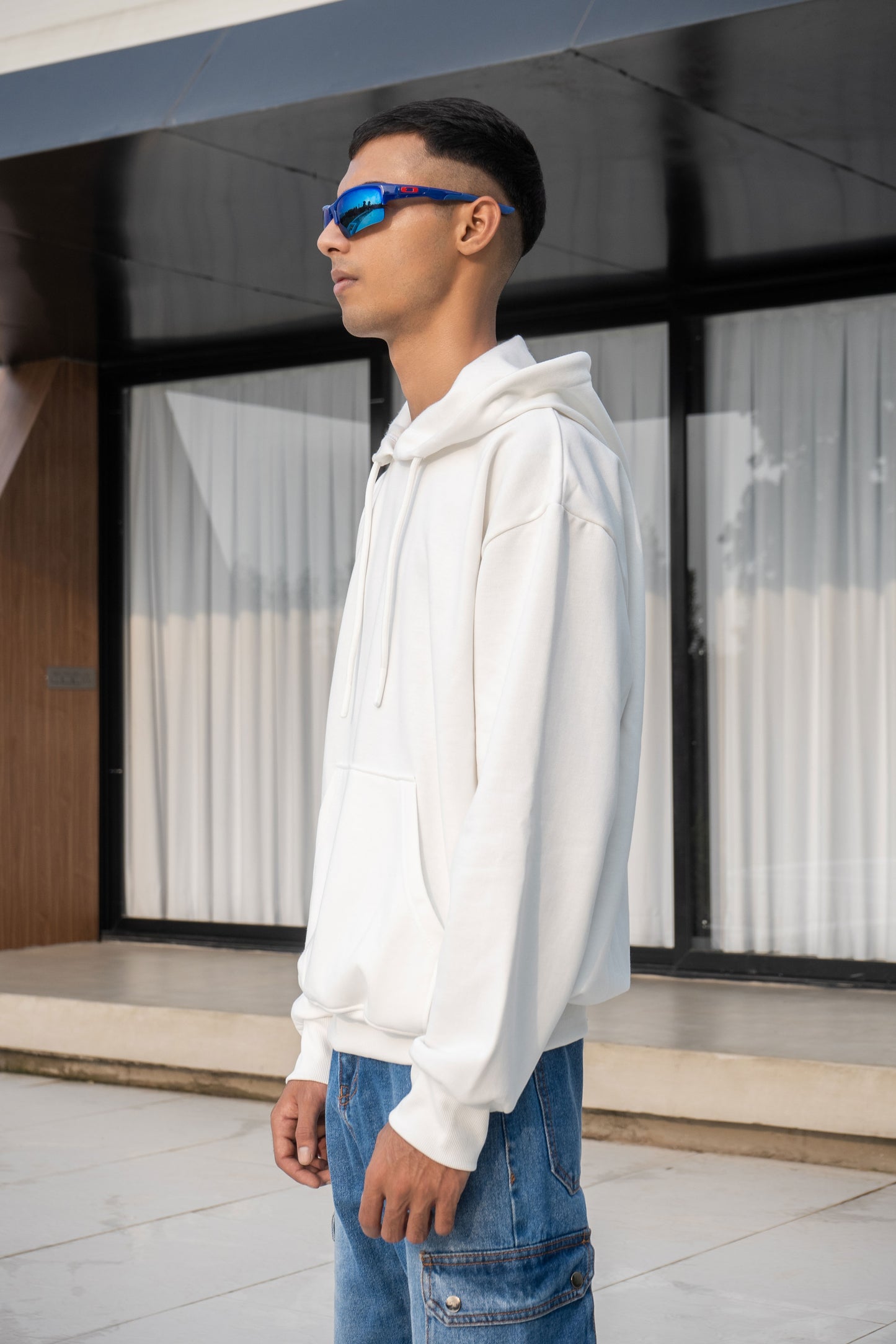 White Oversized Hoodie