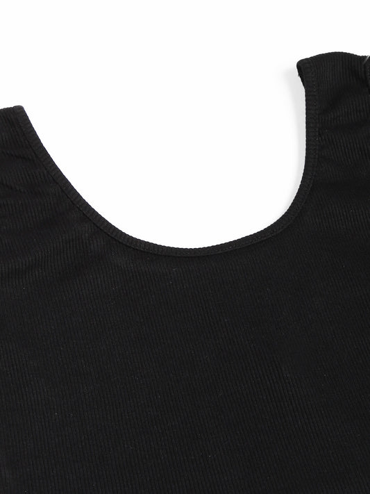 Black Vest Top