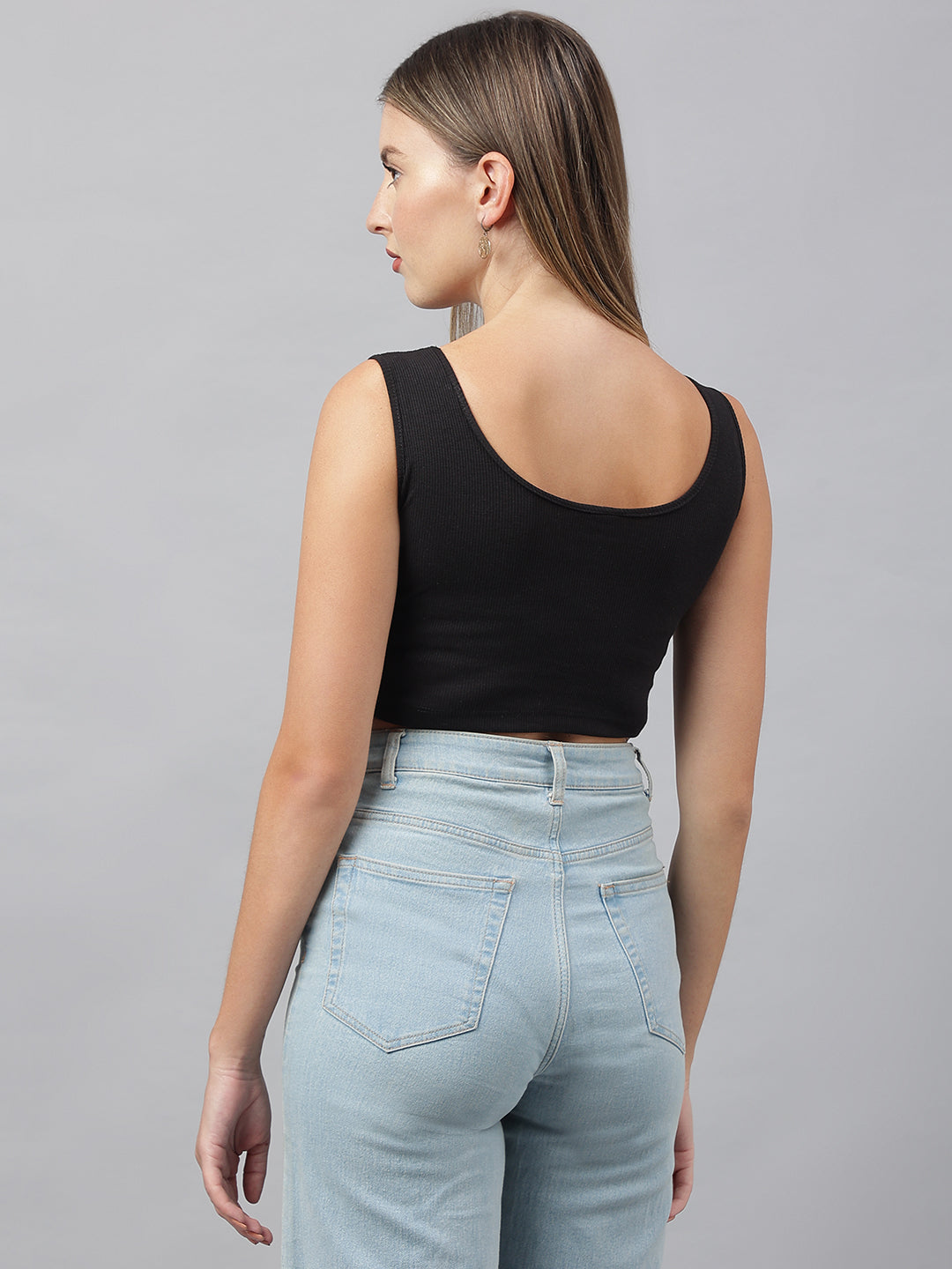 Black Vest Top