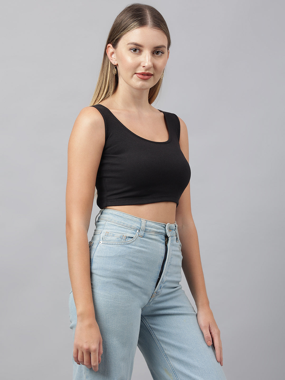 Black Vest Top