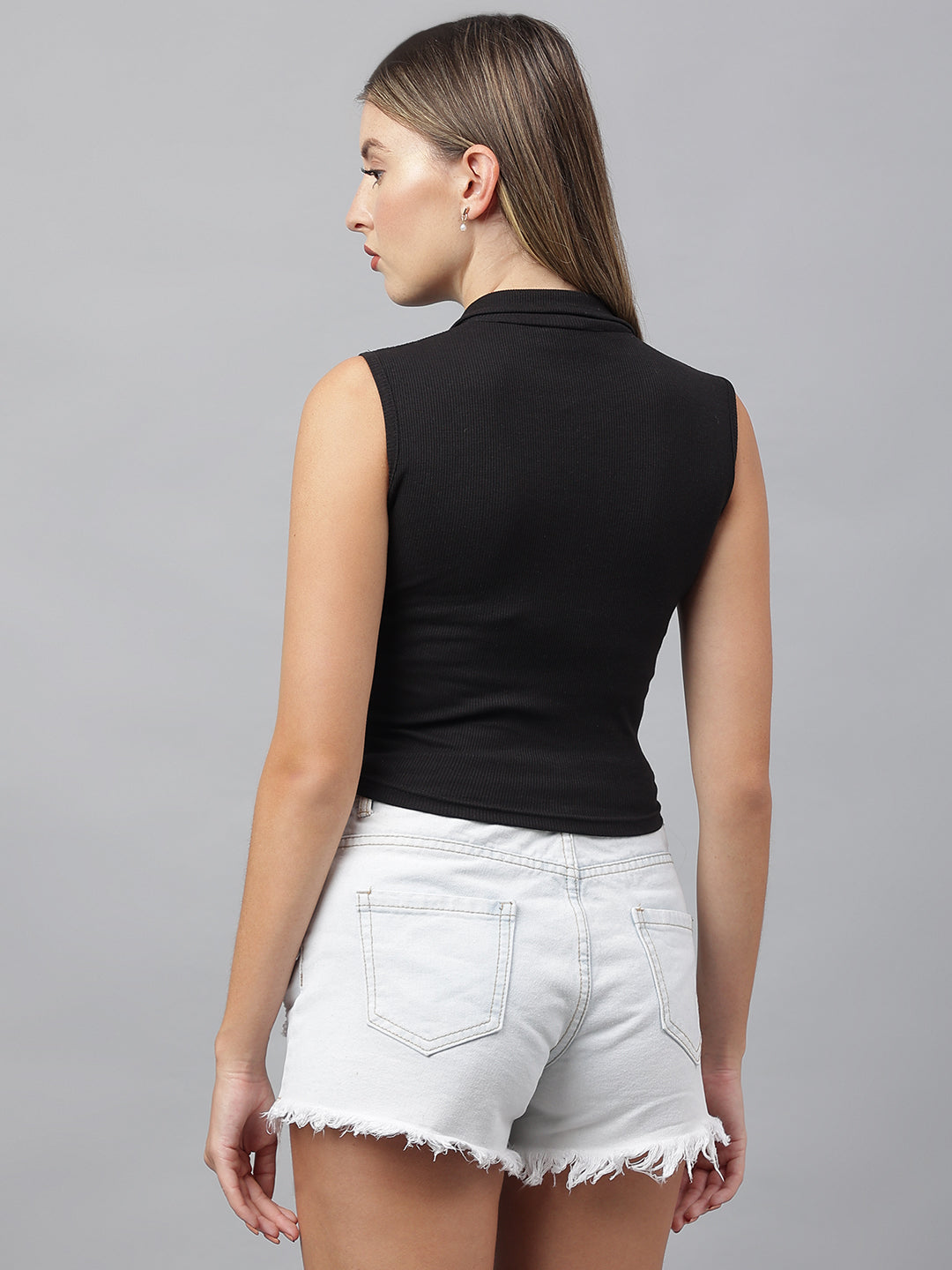 Black Collared Top