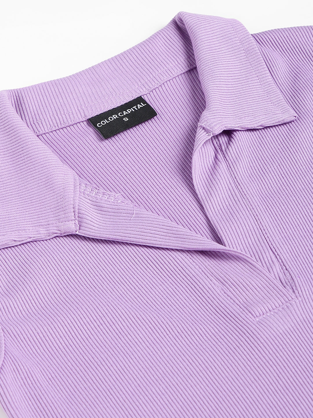 Lavender Collared Top