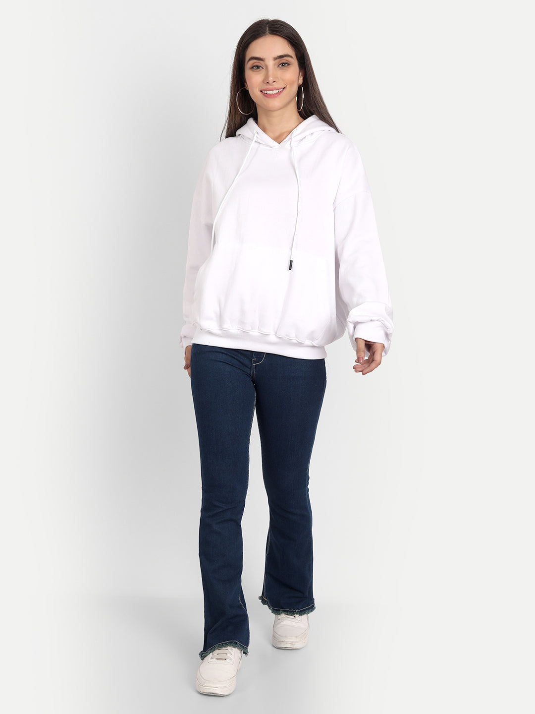 White Oversized Hoodie