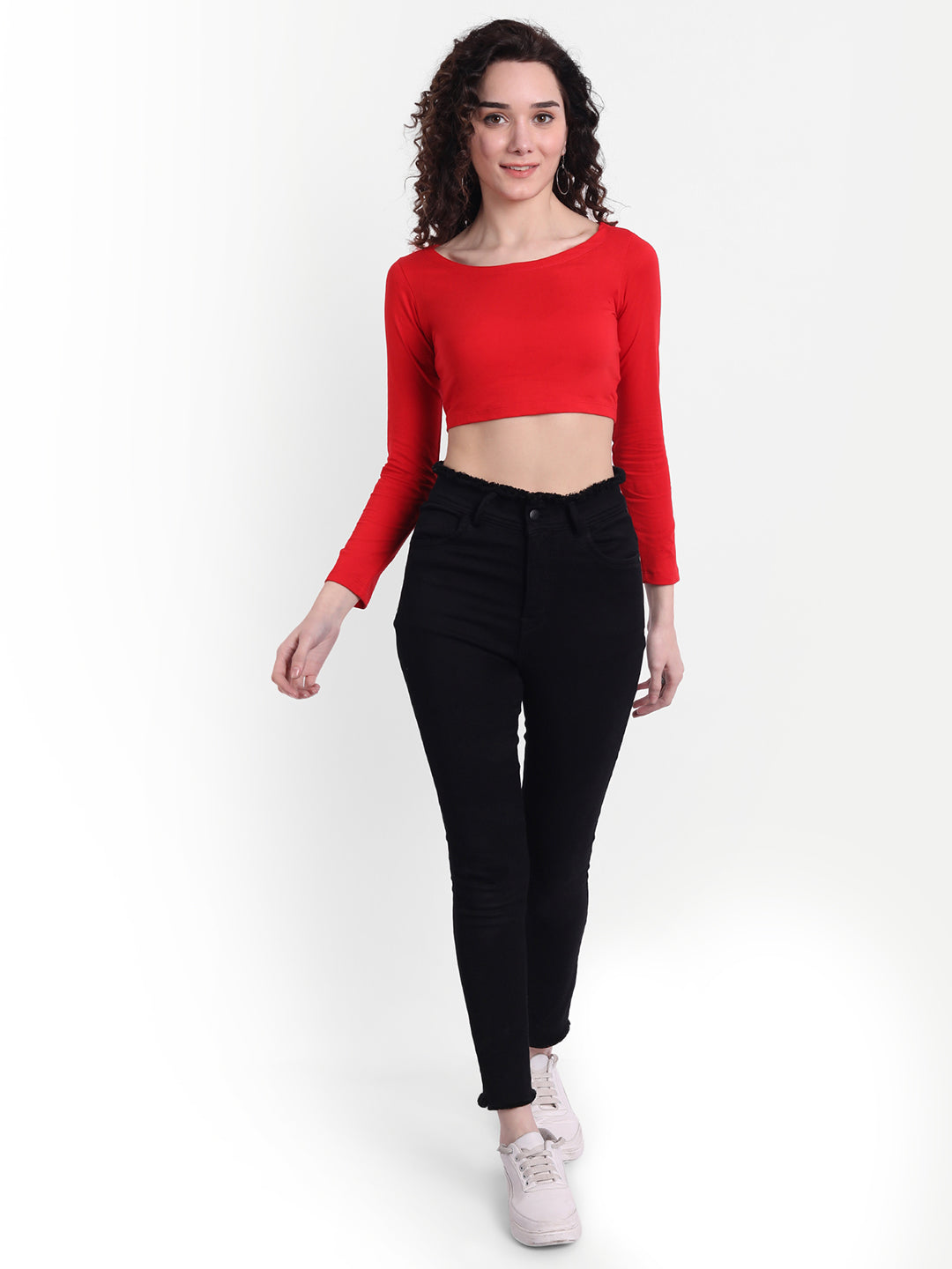 Red Scoop Top