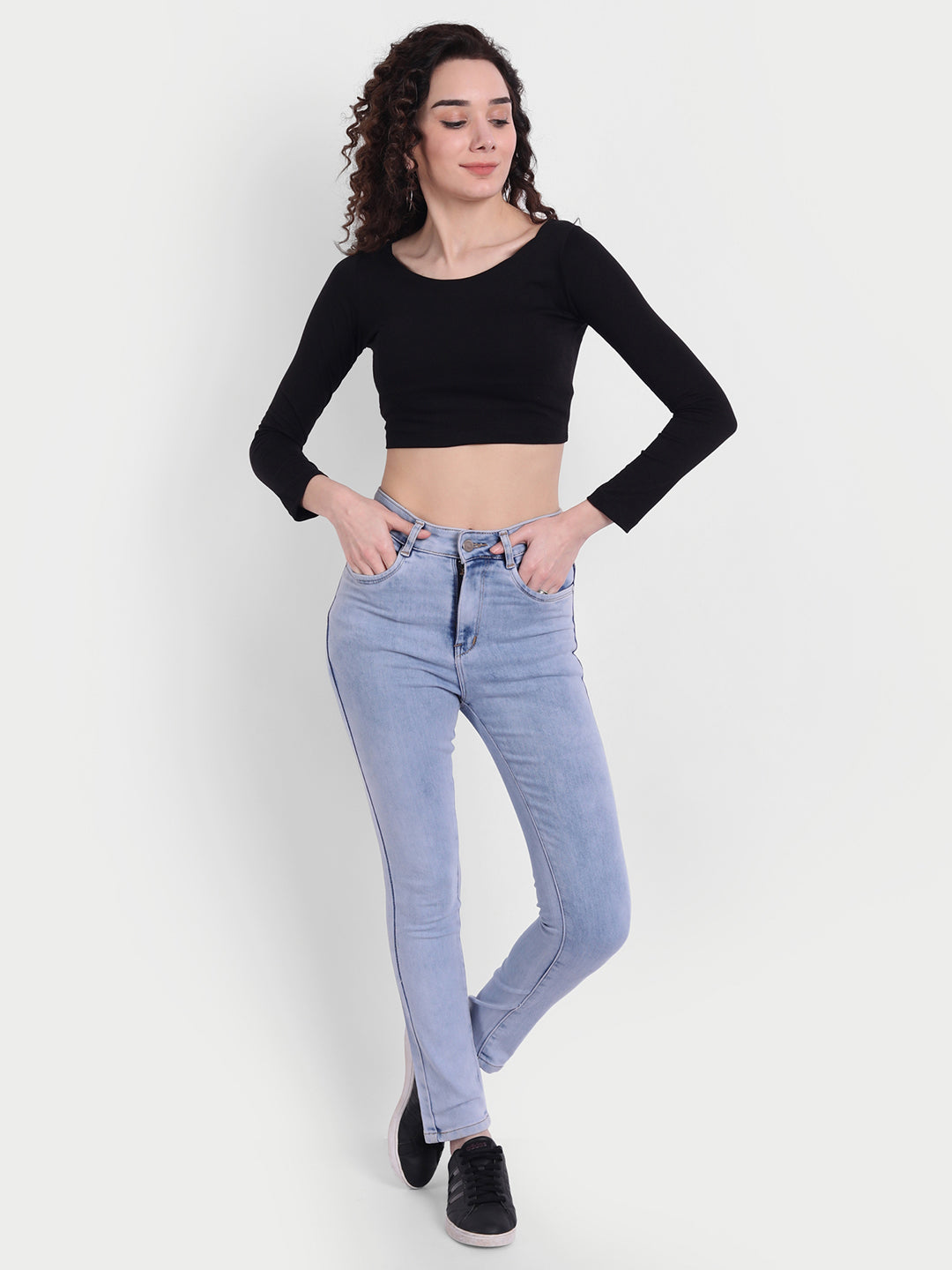 Black Scoop Top