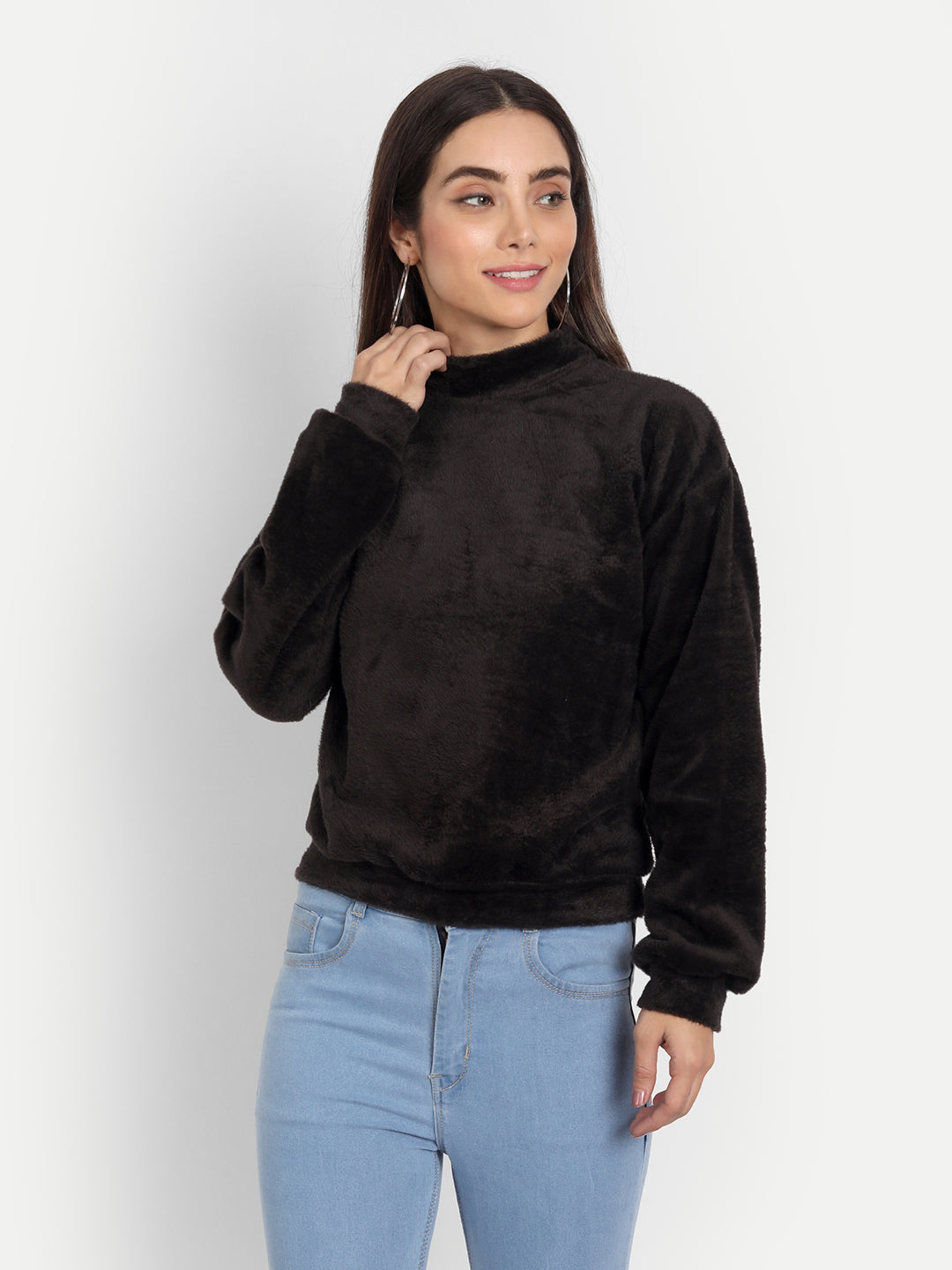 Black Fur Top