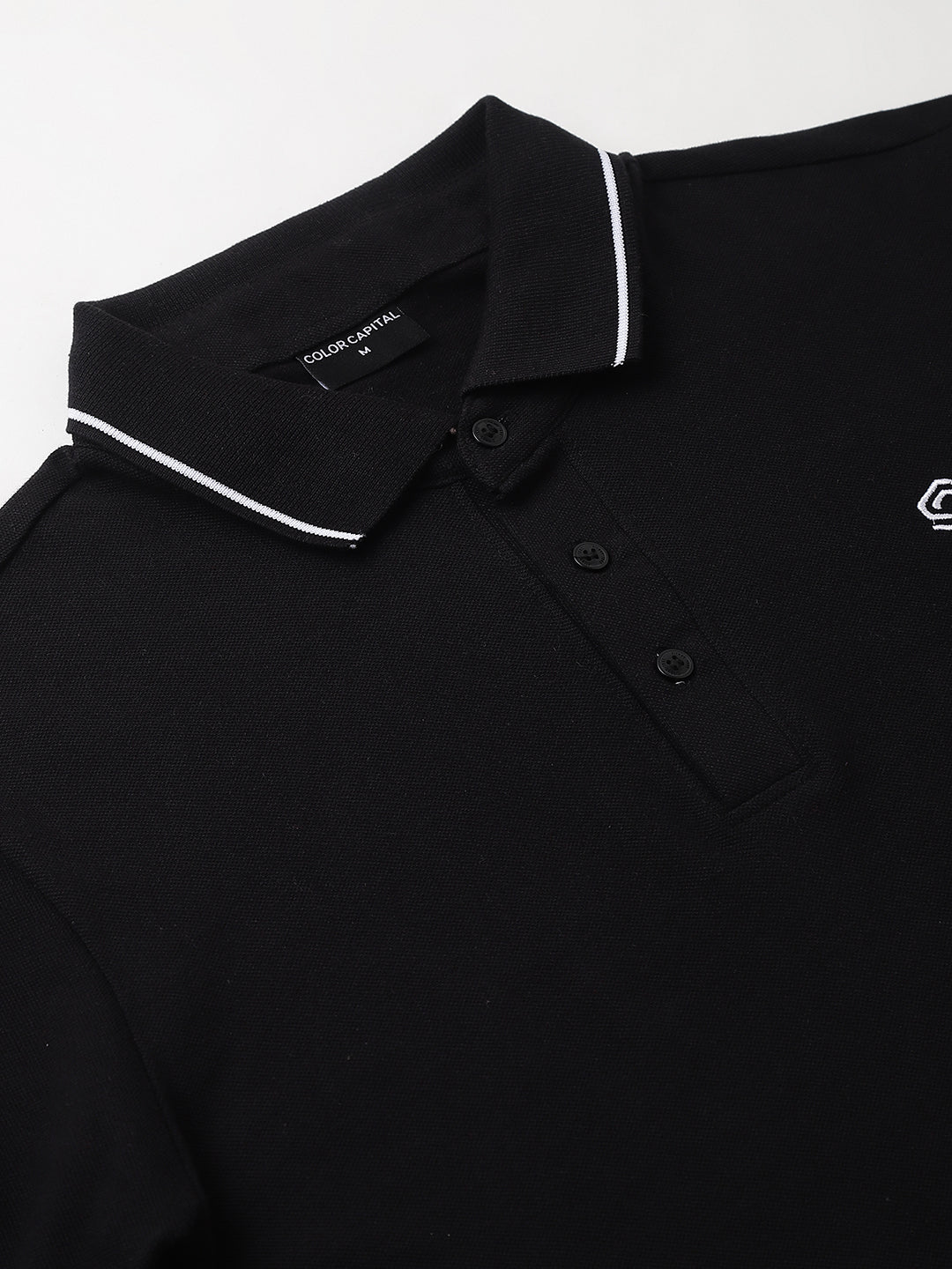 Black Classic White Tipping Polo