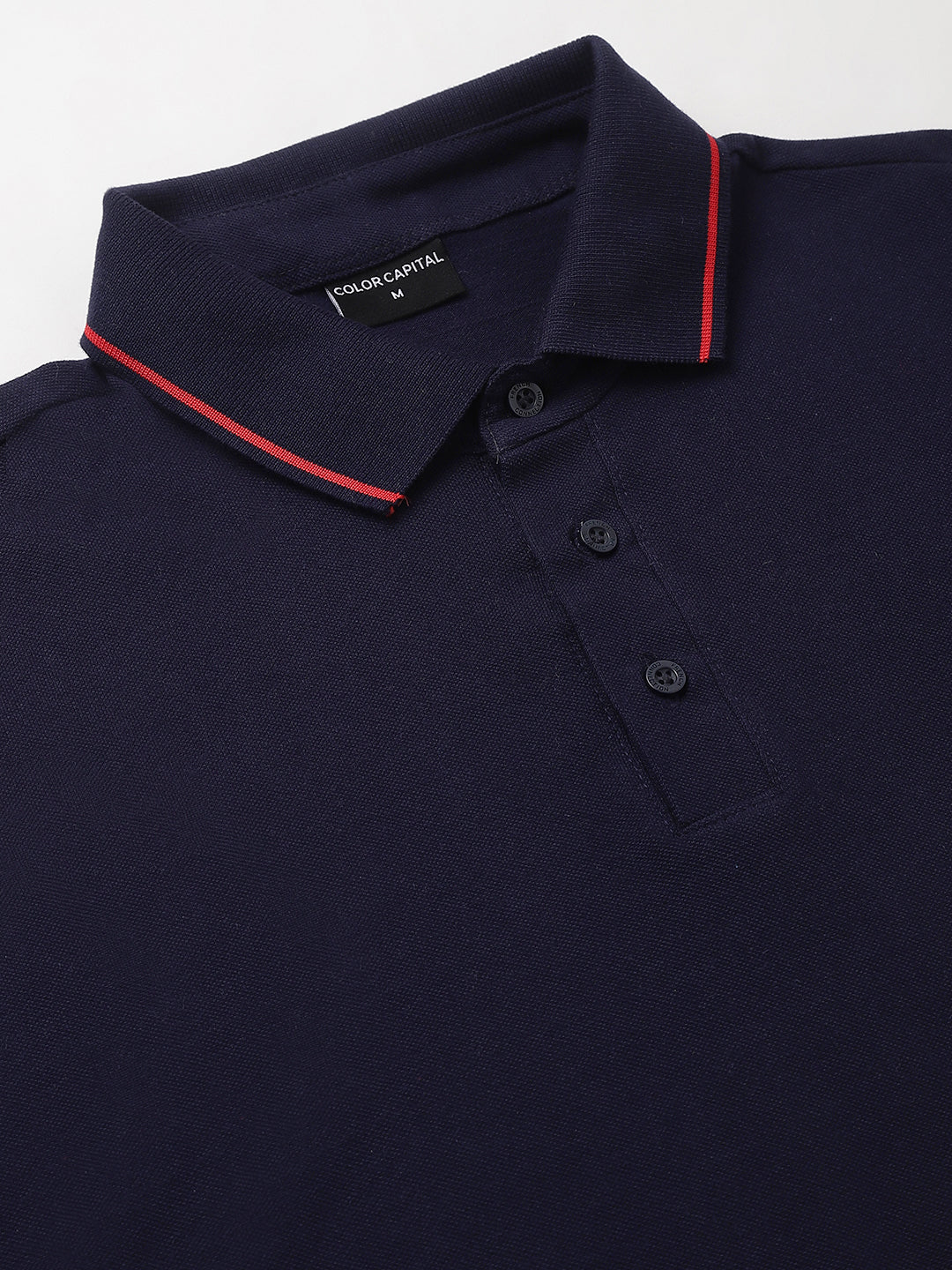 Navy Classic Red Tipping Polo