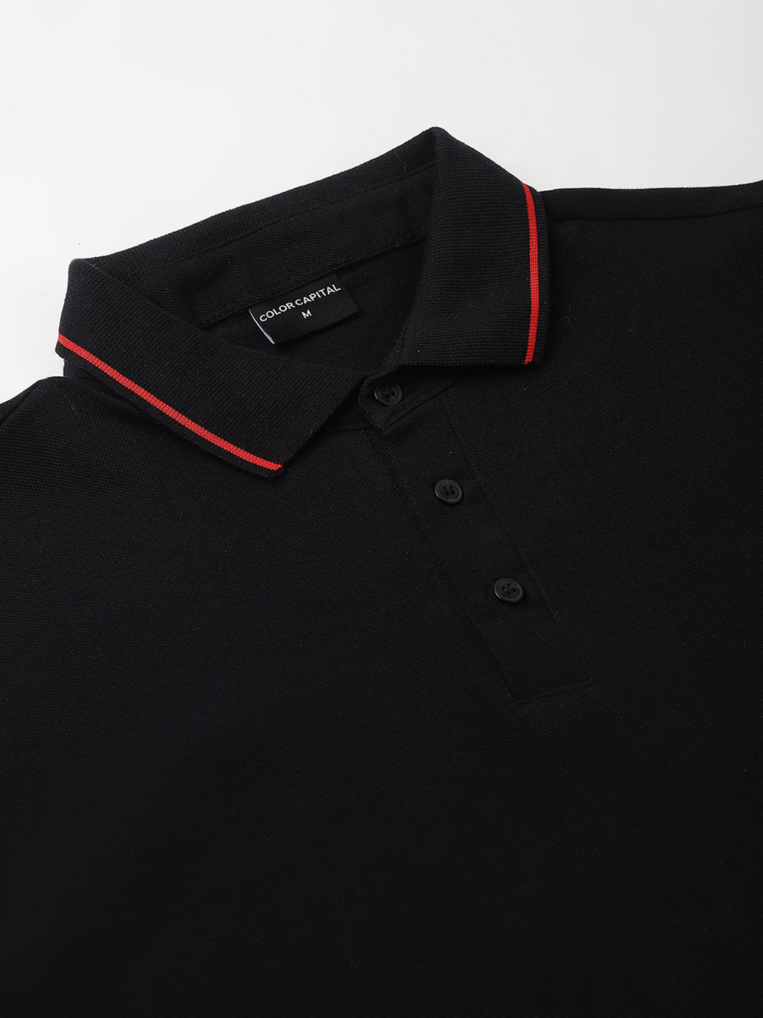 Black Classic Red Tipping Polo