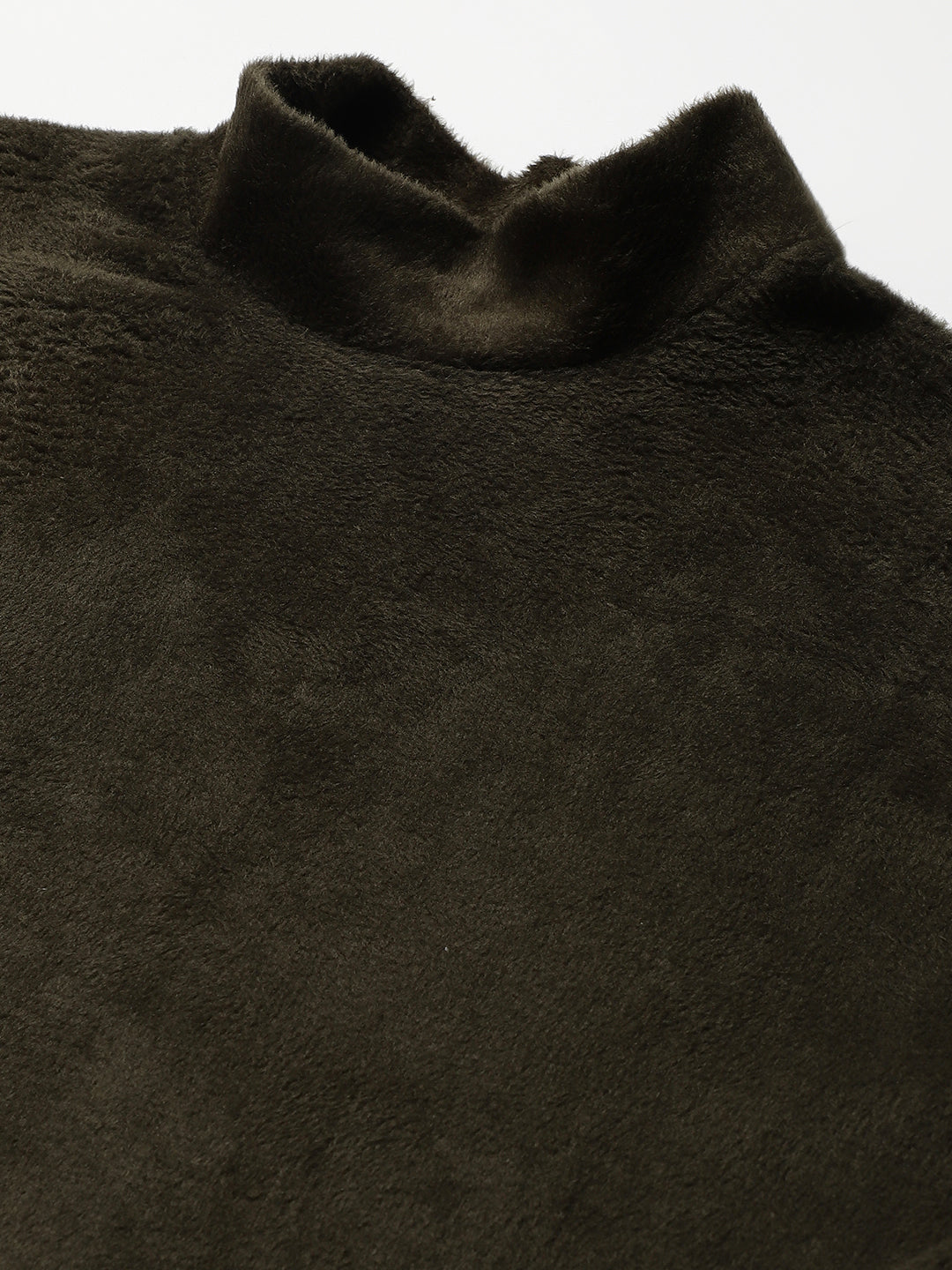 Olive Fur Top