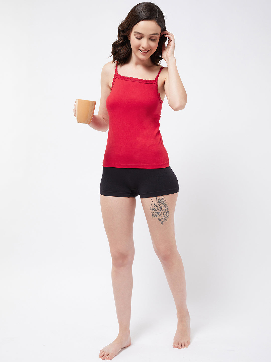Red Laced Camisole