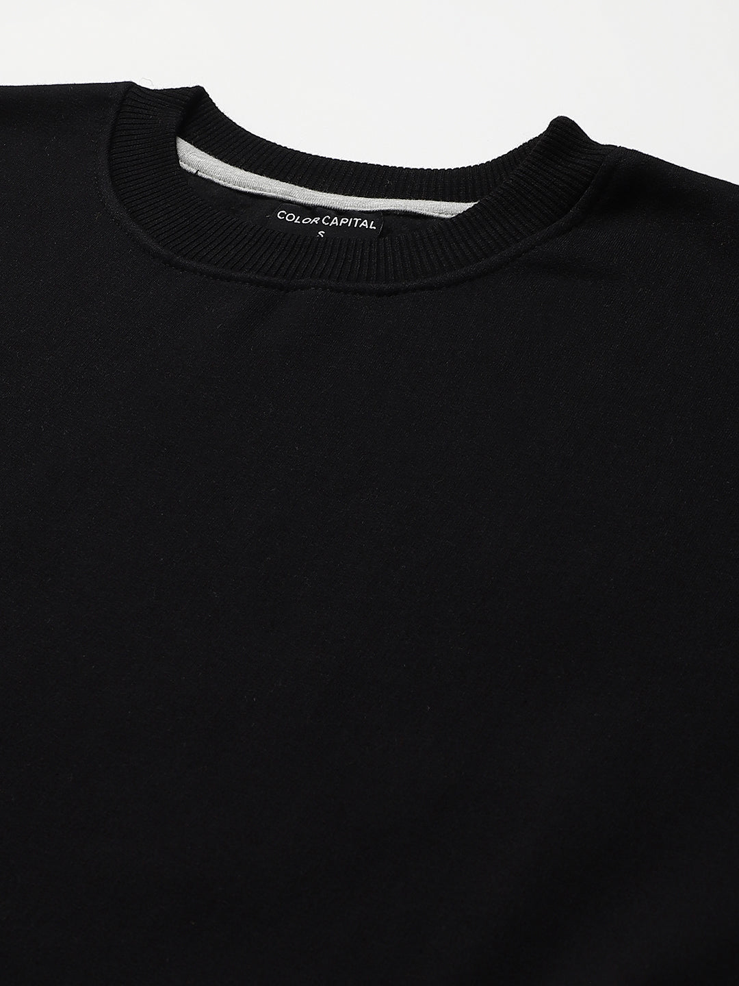 Black Drop Shoulder Sweatshirt