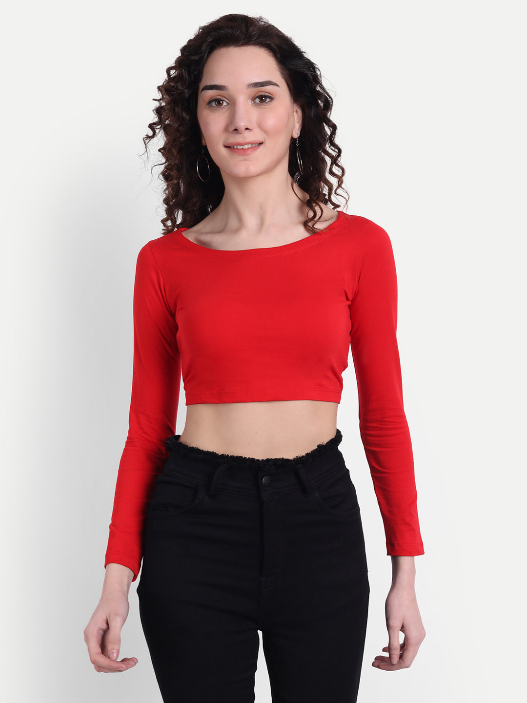 Red Scoop Top