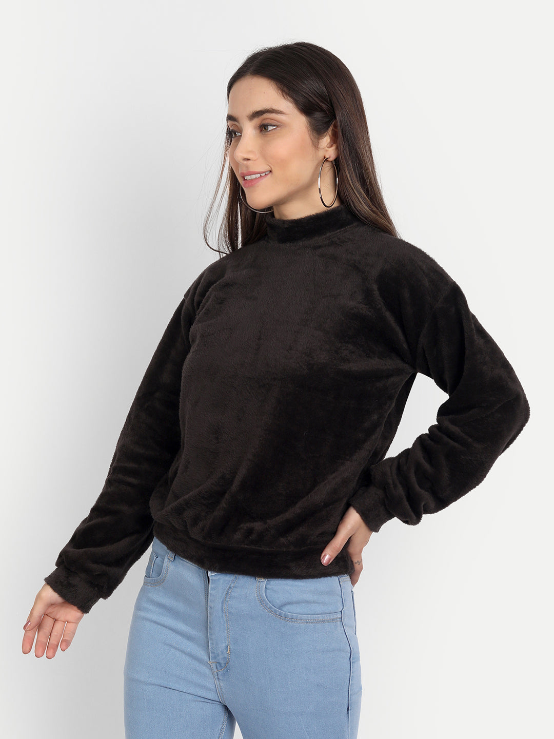 Black Fur Top